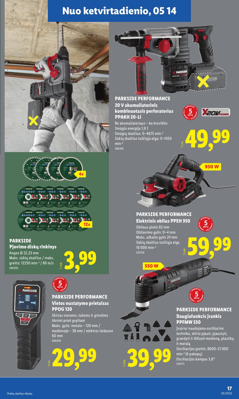 LIDL ne maisto prekių leidinys 2026.05.11 - 2026.05.17