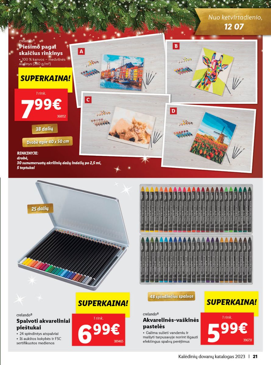 LIDL Kalėdinių dovanų katalogas "Sukurkime Kalėdų stebuklą"