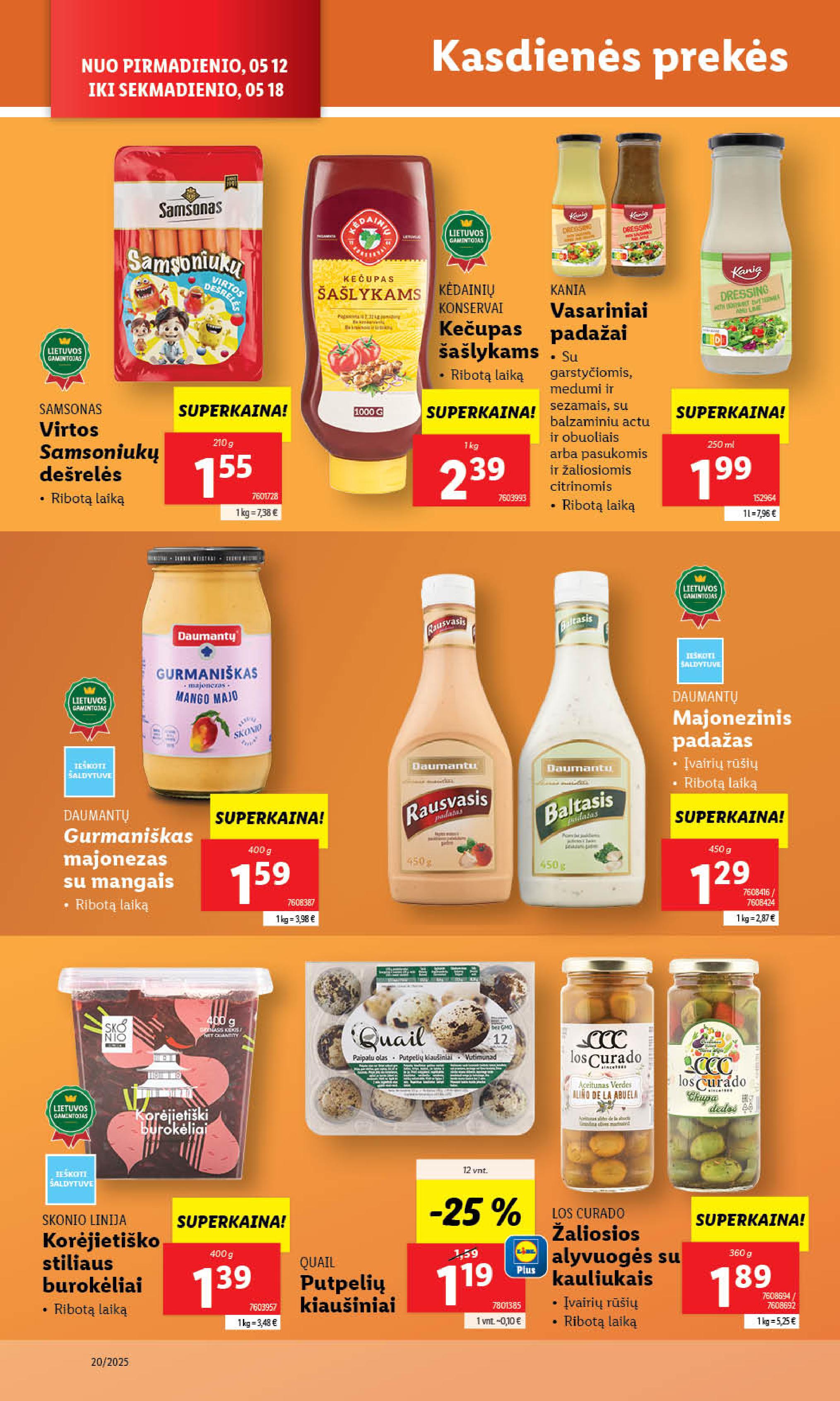 Naujausias LIDL kaininis katalogas 2025.05.12 - 2025.05.18