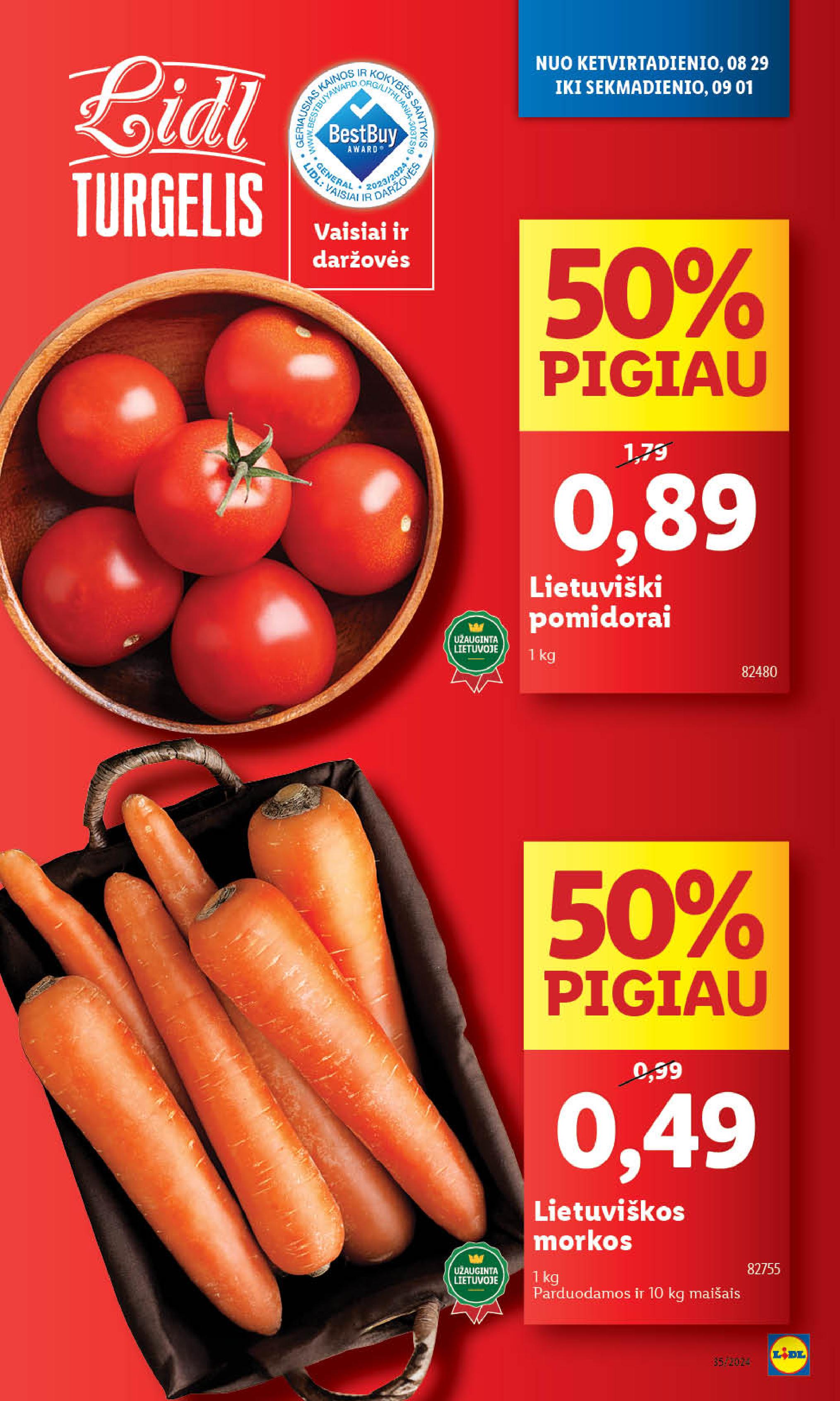 Naujausias LIDL kaininis katalogas 2024.08.26 - 2024.09.01