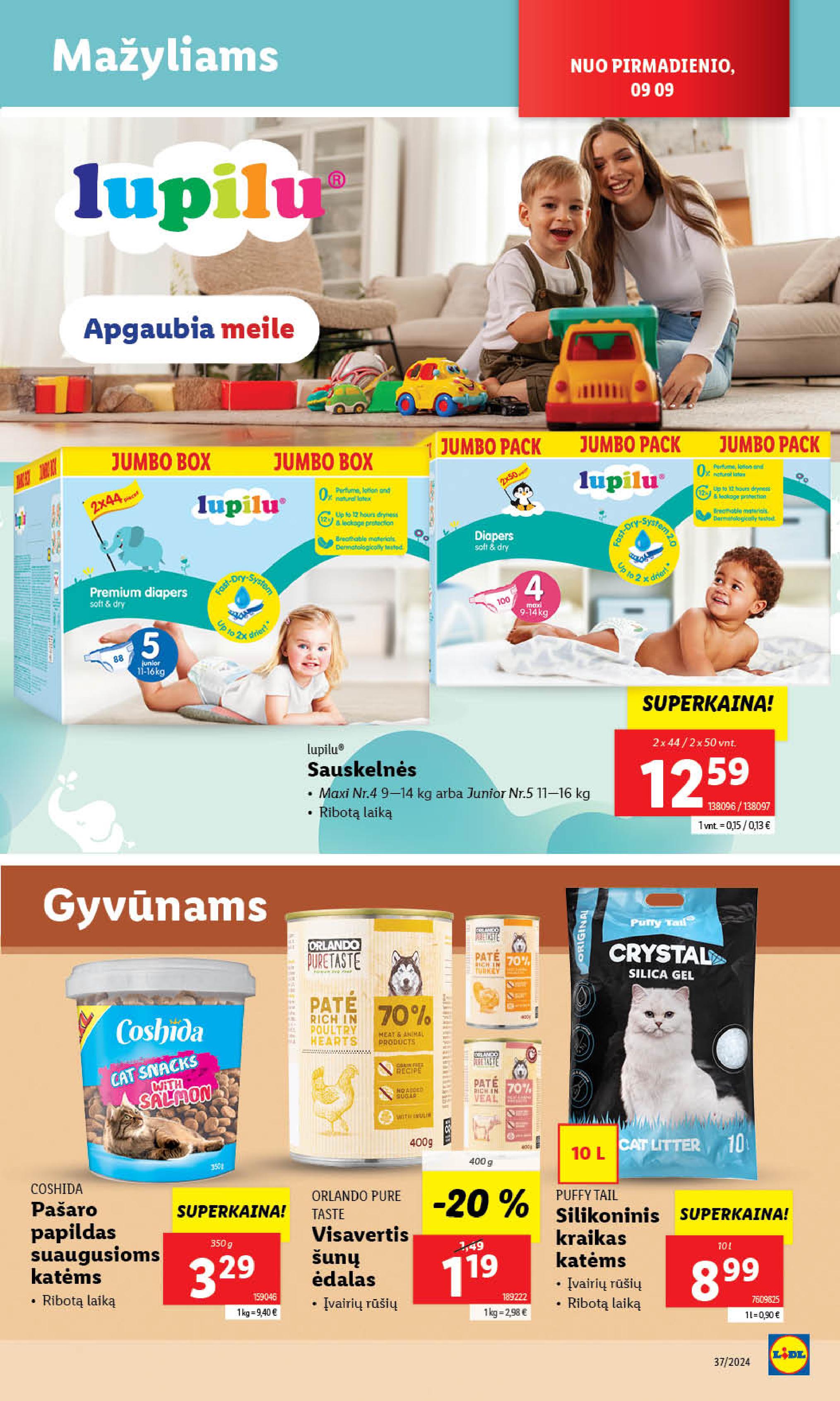 Naujausias LIDL kaininis katalogas 2024.09.09 - 2024.09.15