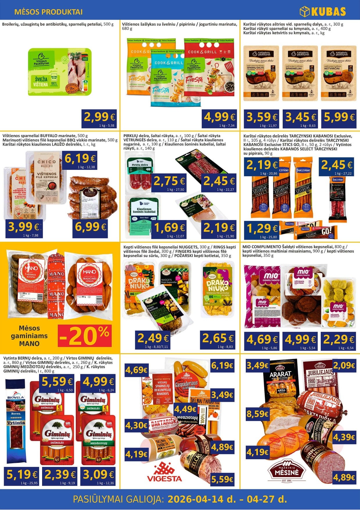 Naujas KUBAS leidinys nuo 2026.04.14 iki 2026.04.27