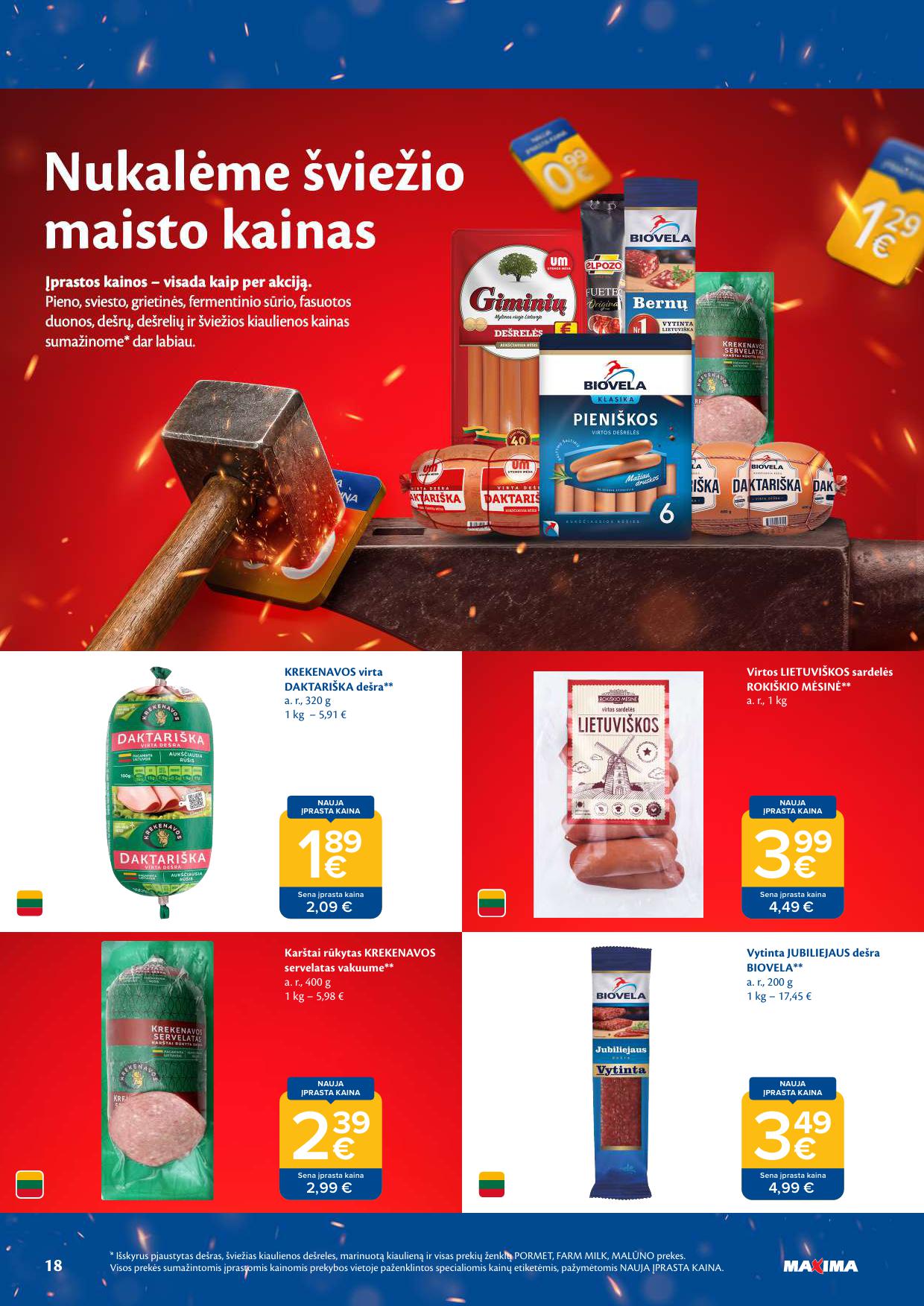 Naujausias MAXIMA kaininis katalogas 2026.07.28 - 2026.08.03