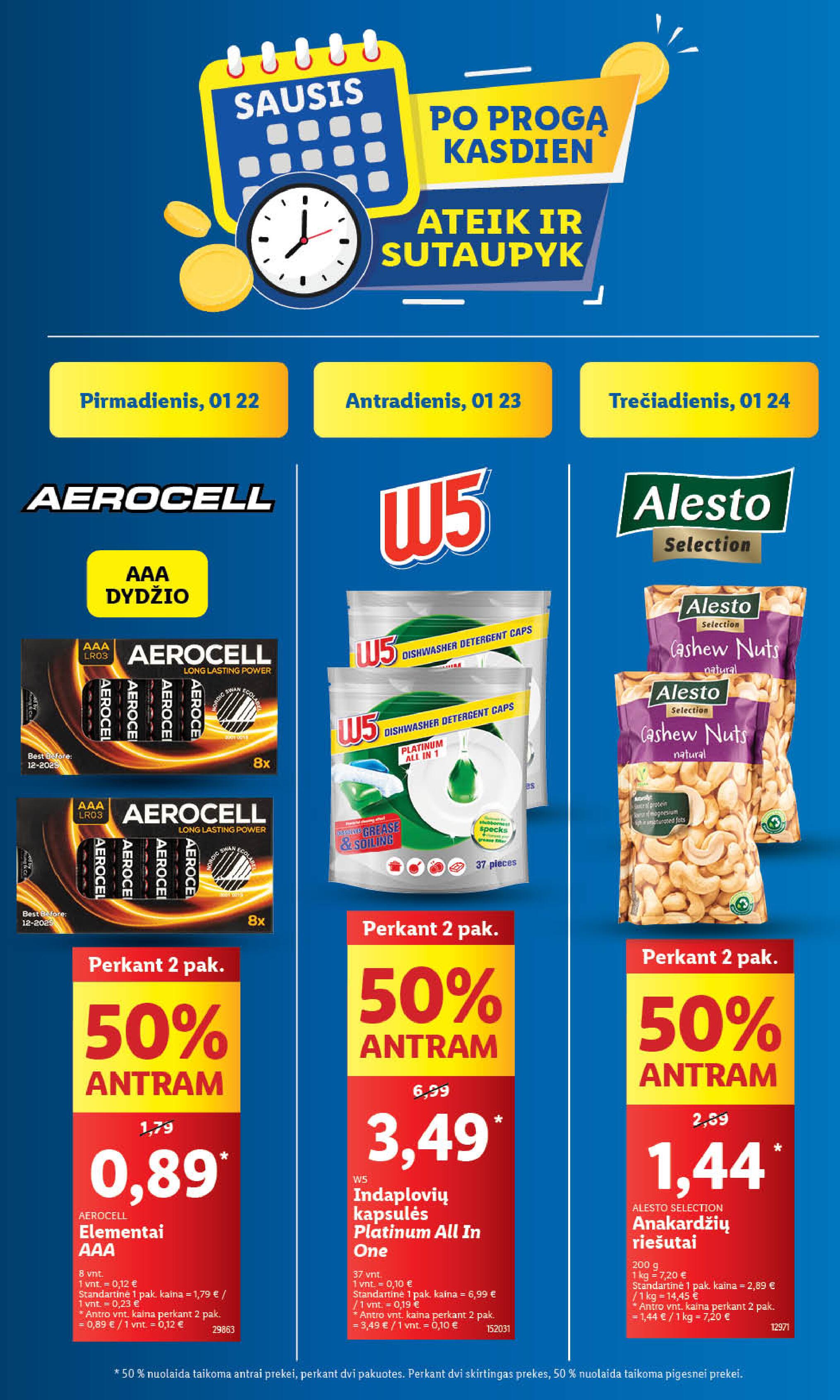 Naujausias LIDL kaininis katalogas 2024.01.22 - 2024.01.28