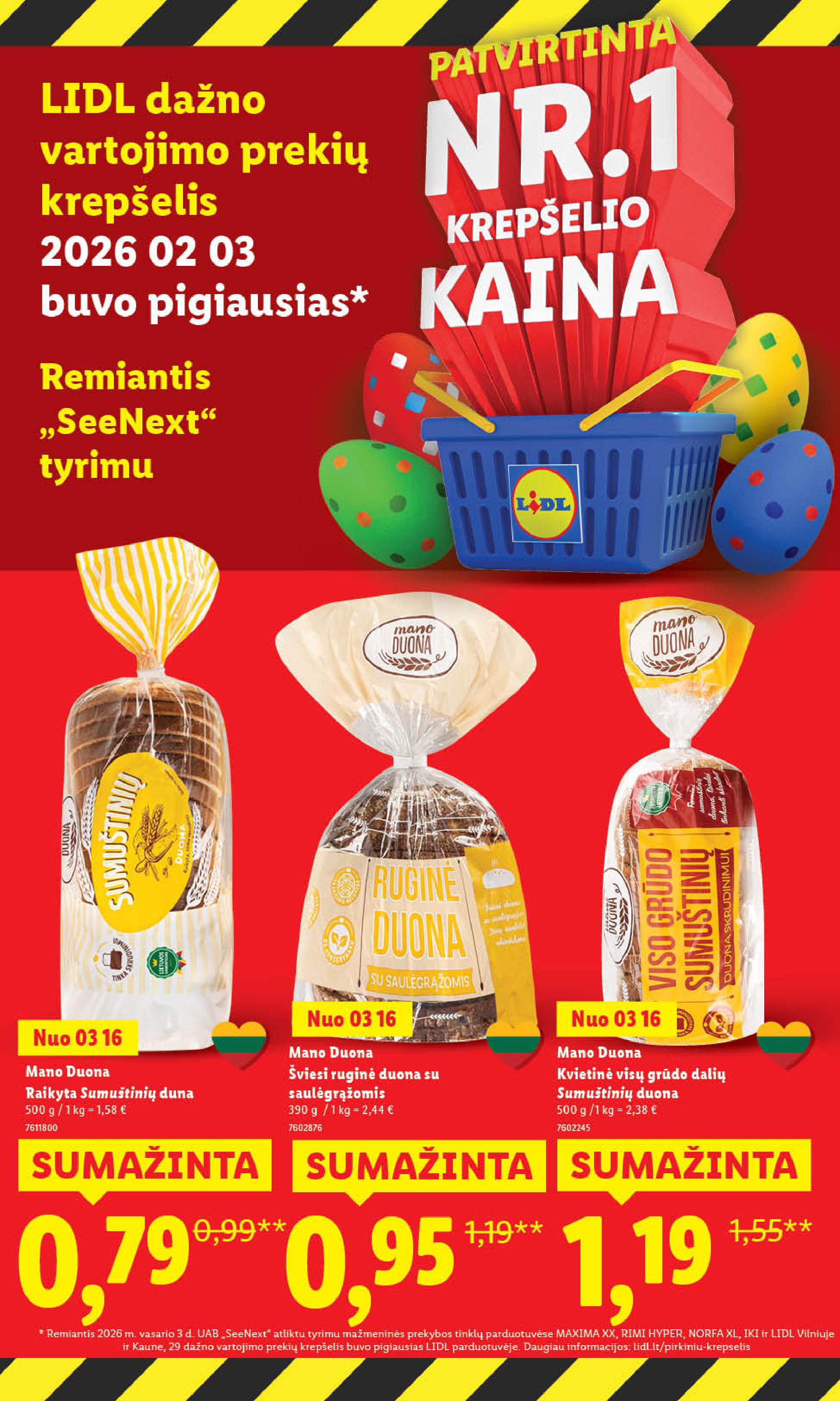 Naujausias LIDL kaininis katalogas 2026.03.16 - 2026.03.22