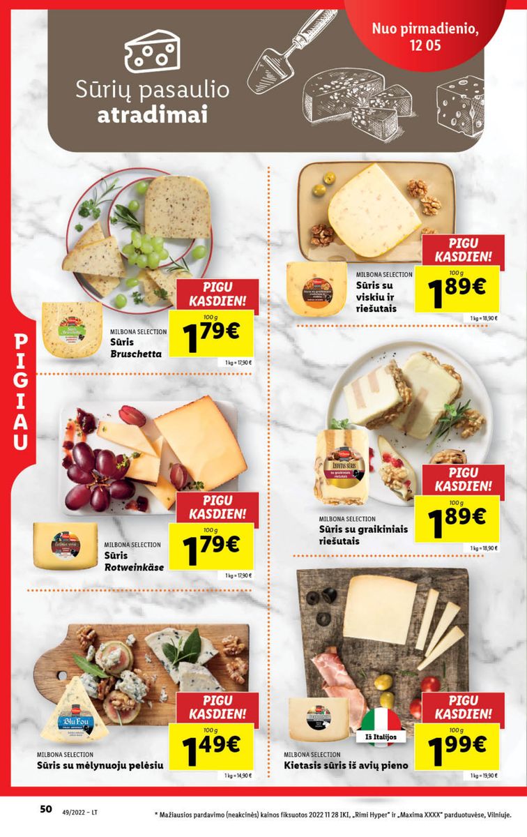 Naujausias LIDL kaininis katalogas 2022.12.05 - 2022.12.11