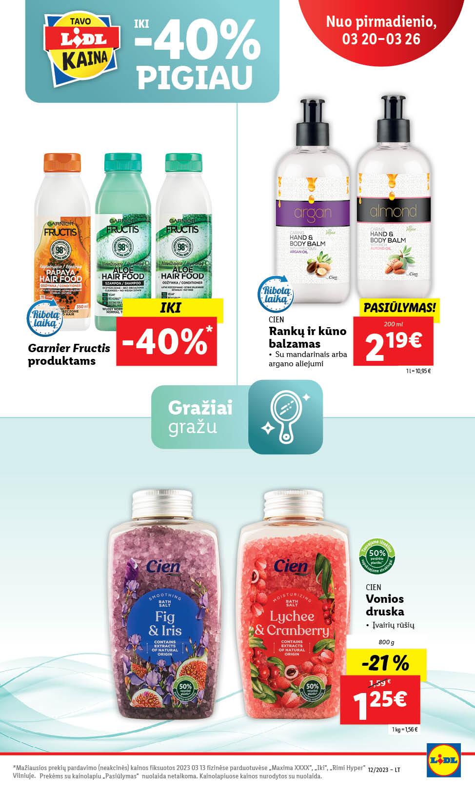 Naujausias LIDL kaininis katalogas 2023.03.20 - 2023.03.26