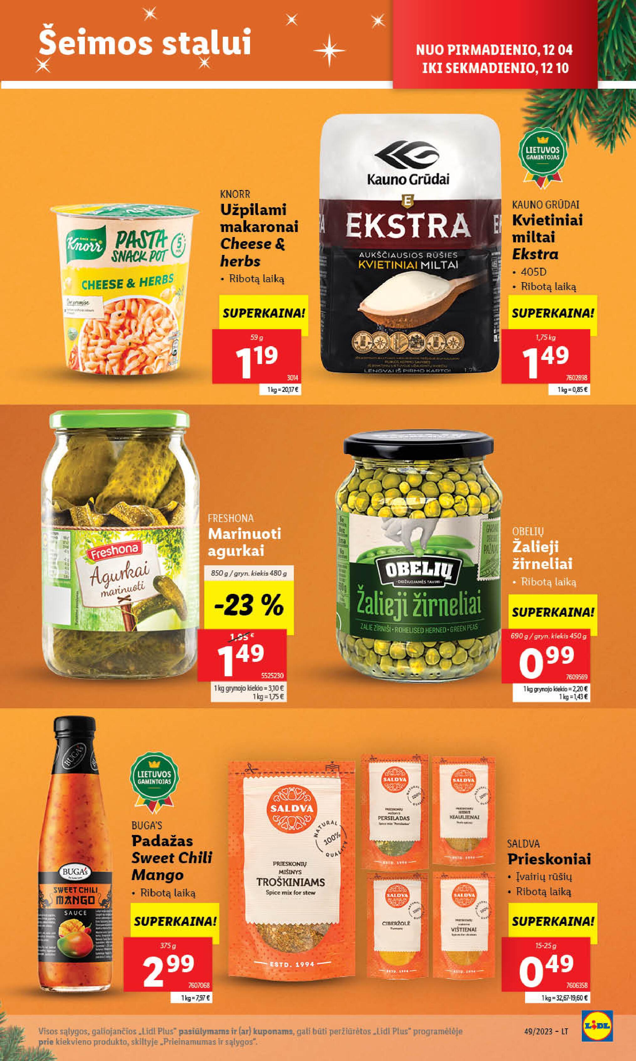 Naujausias LIDL kaininis katalogas 2023.12.04 - 2023.12.10