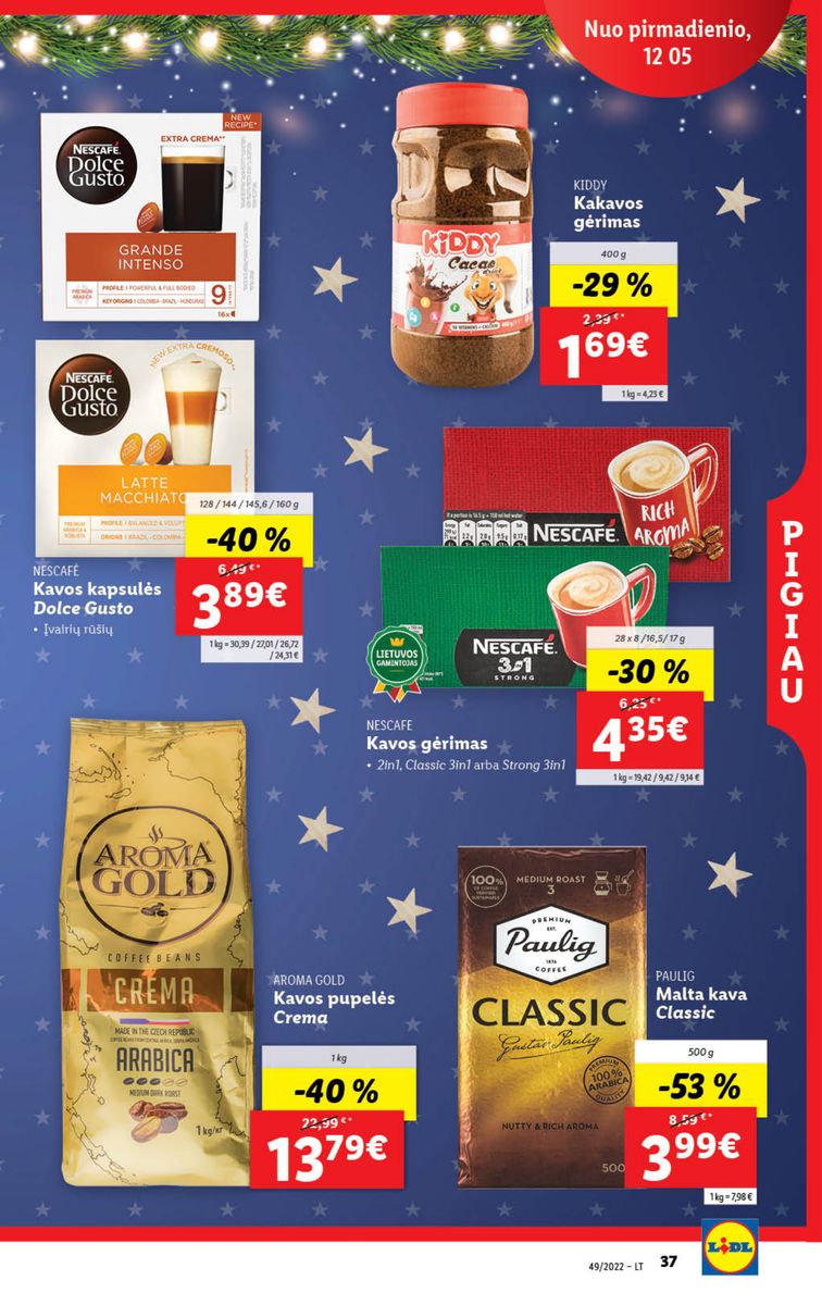 Naujausias LIDL kaininis katalogas 2022.12.05 - 2022.12.11