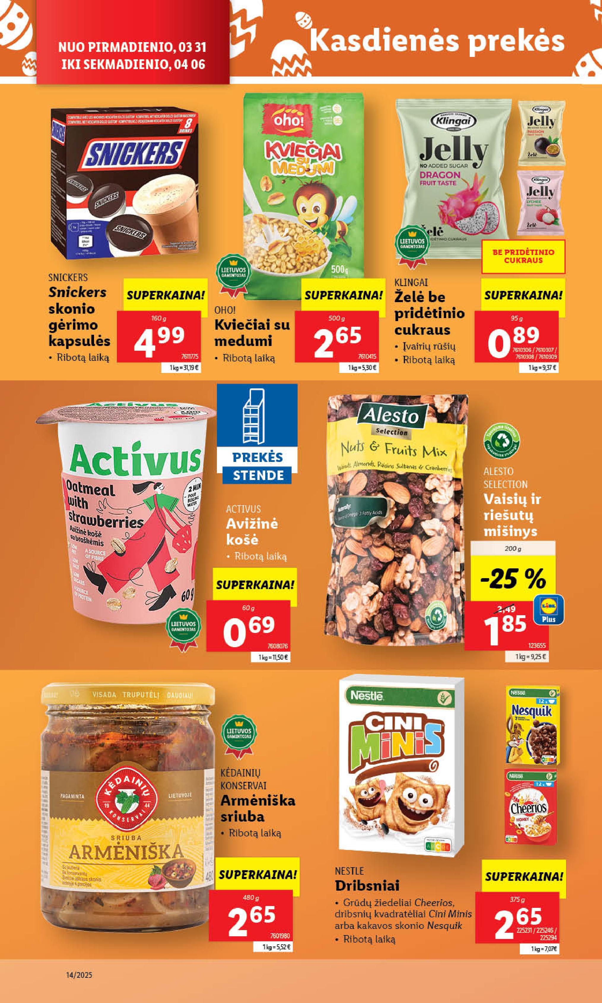 Naujausias LIDL kaininis katalogas 2025.03.31 - 2025.04.06
