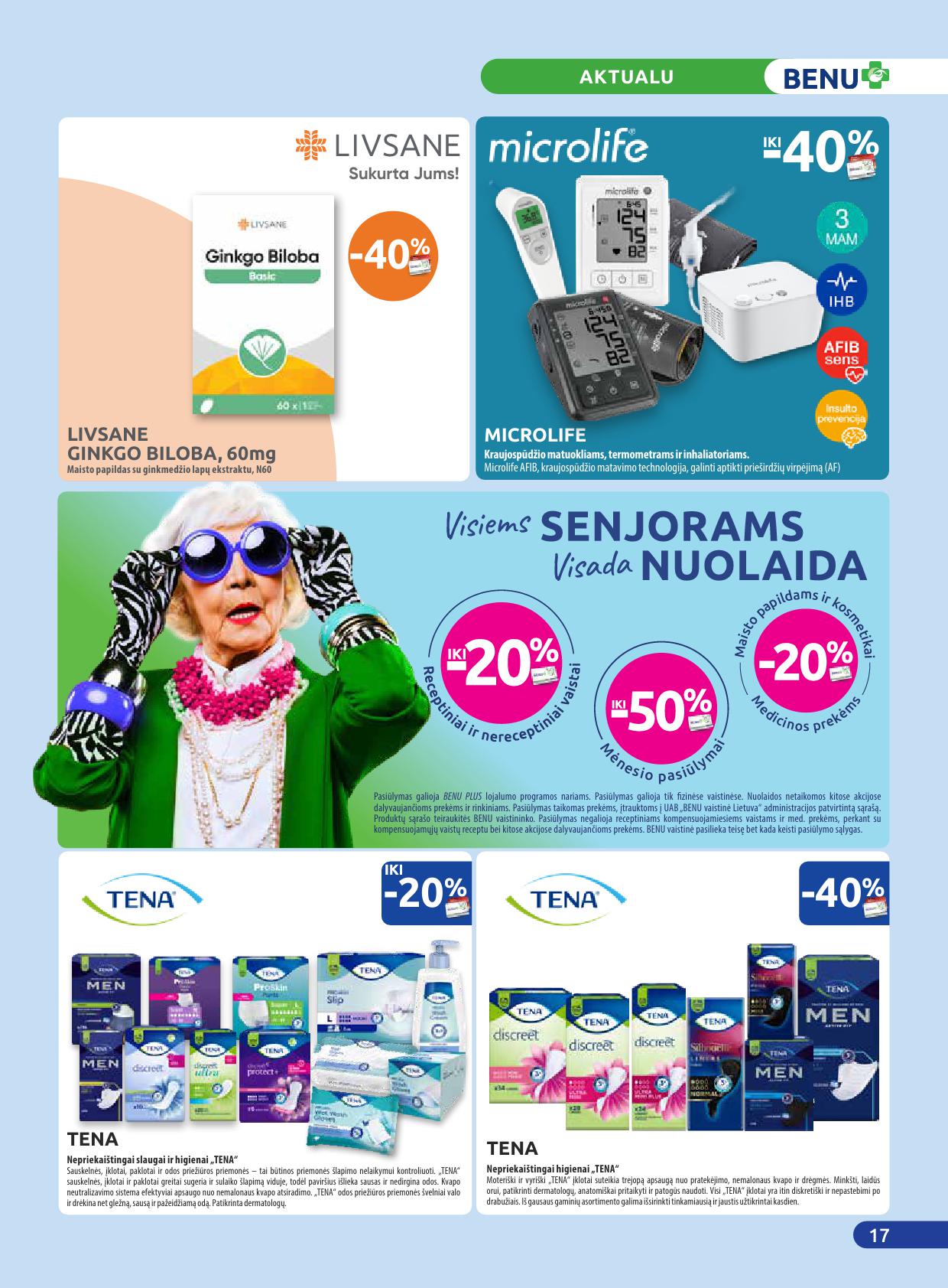 BENU vaistinės akcijų ir nuolaidų leidinys 2025.05.01 - 2025.05.31