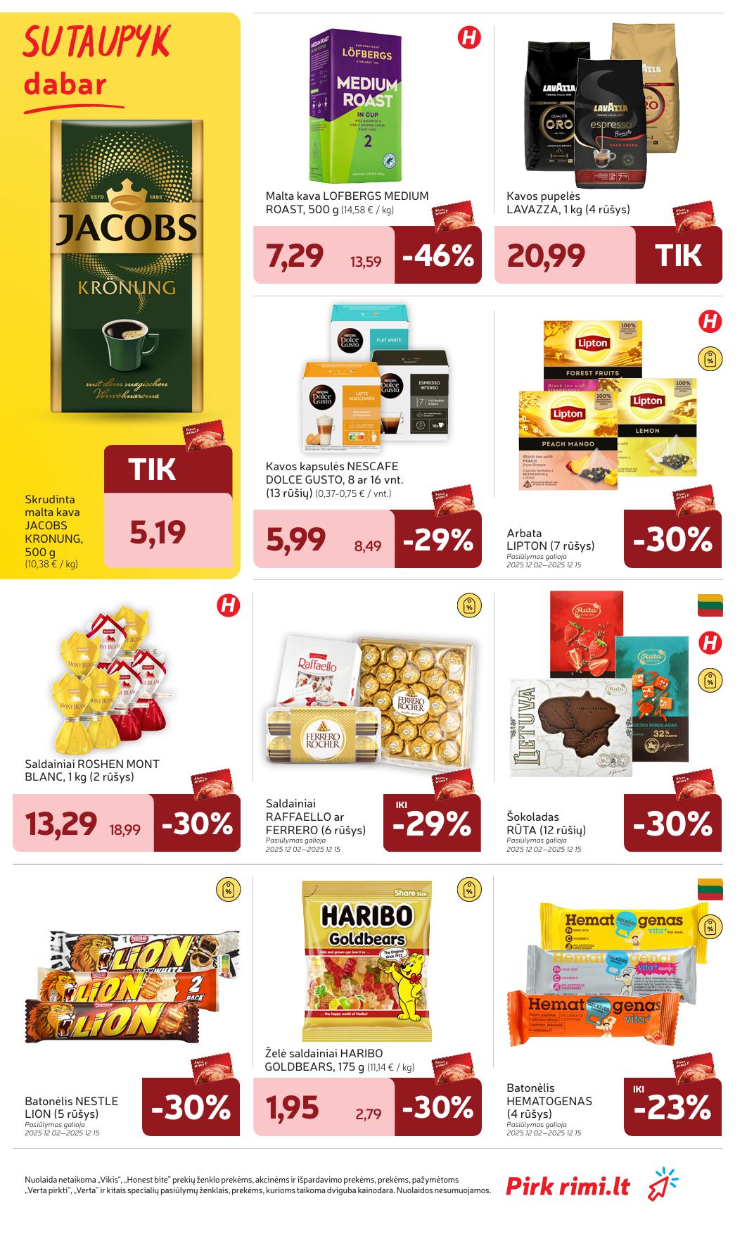 Naujausias RIMI kaininis katalogas 2025.12.02 - 2025.12.08