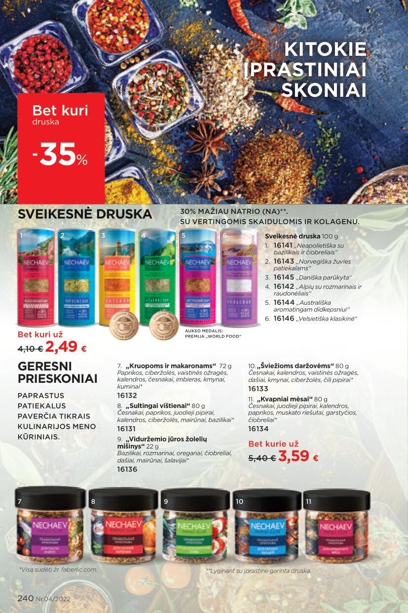 Naujausias FABERLIC katalogas Nr.4 galioja 2022.02.21 - 2022.03.13