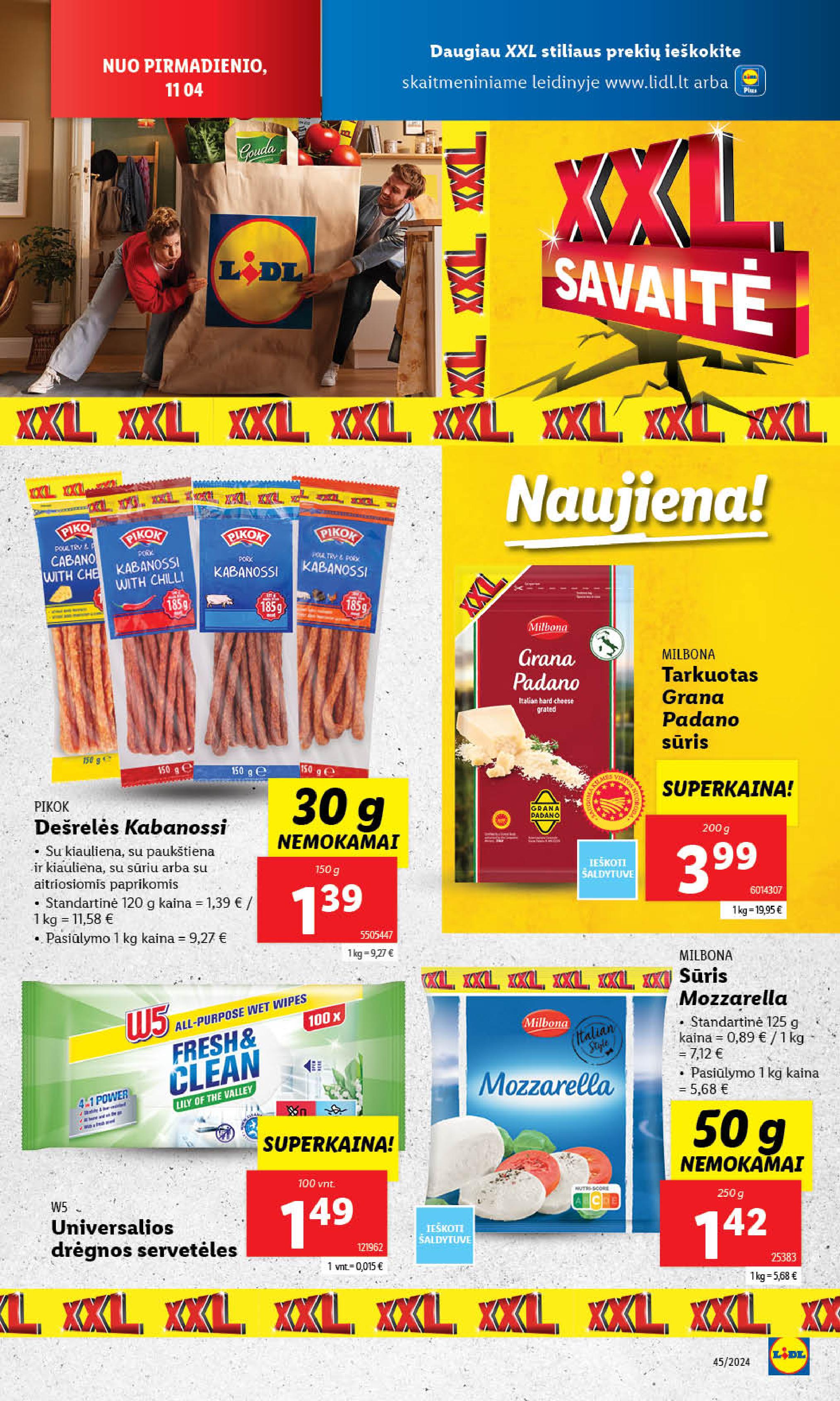 Naujausias LIDL kaininis katalogas 2024.11.04 - 2024.11.10
