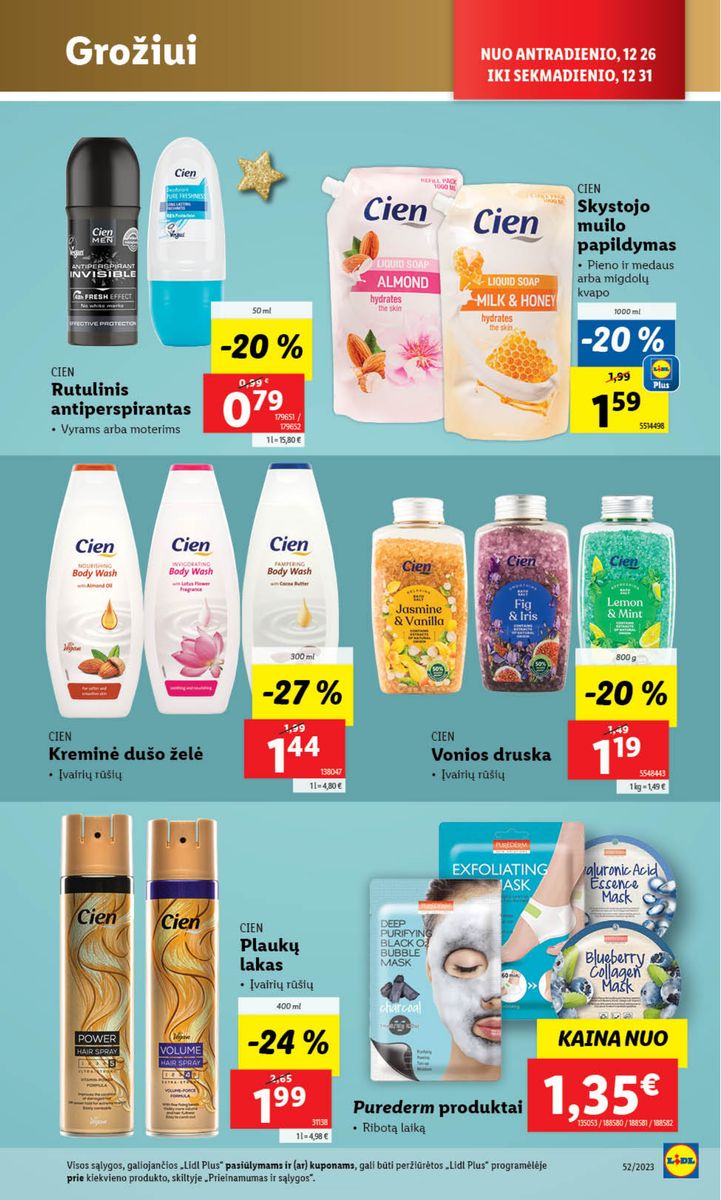 Naujausias LIDL kaininis katalogas 2023.12.26 - 2023.12.31
