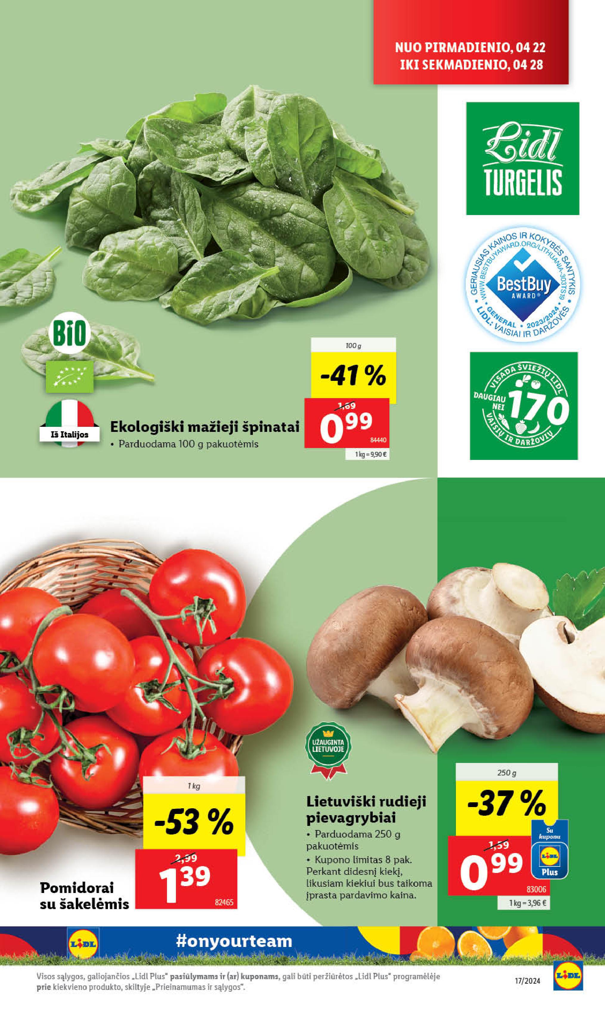 Naujausias LIDL kaininis katalogas 2024.04.22 - 2024.04.28