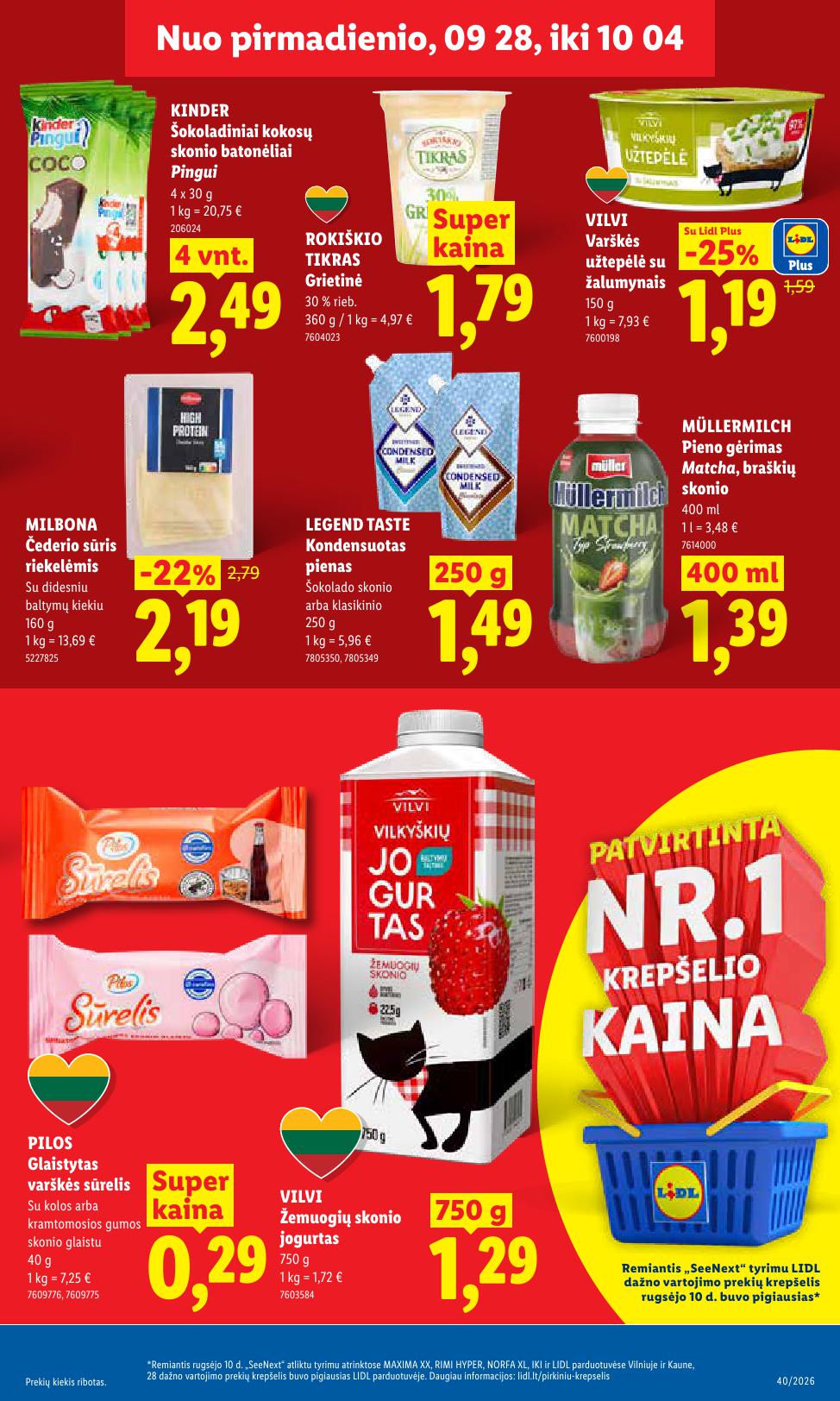 Naujausias LIDL kaininis katalogas 2026.09.28 - 2026.10.04