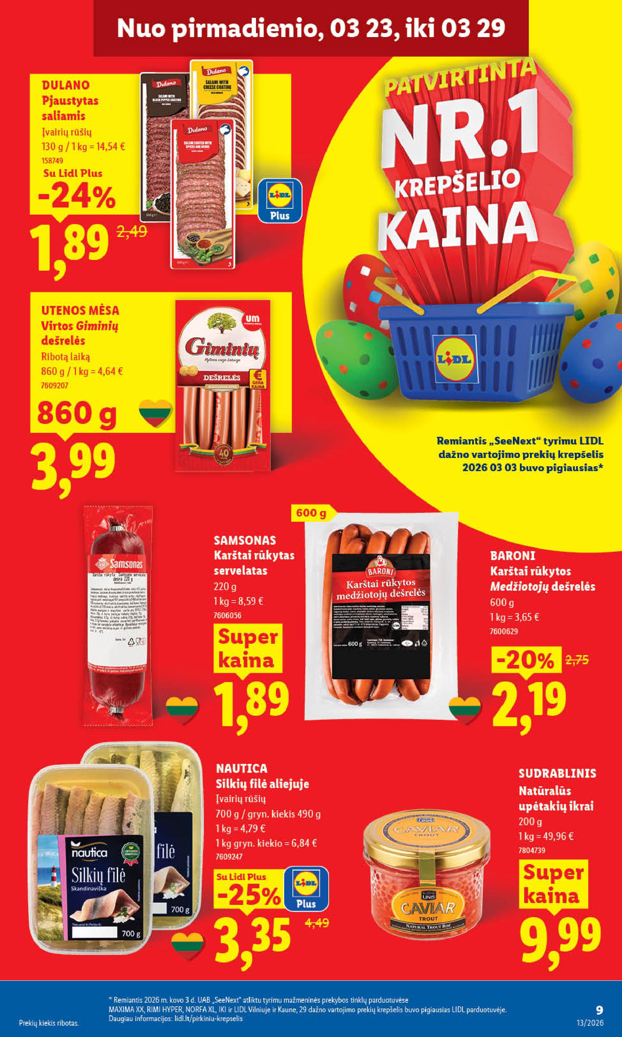 Naujausias LIDL kaininis katalogas 2026.03.23 - 2026.03.29