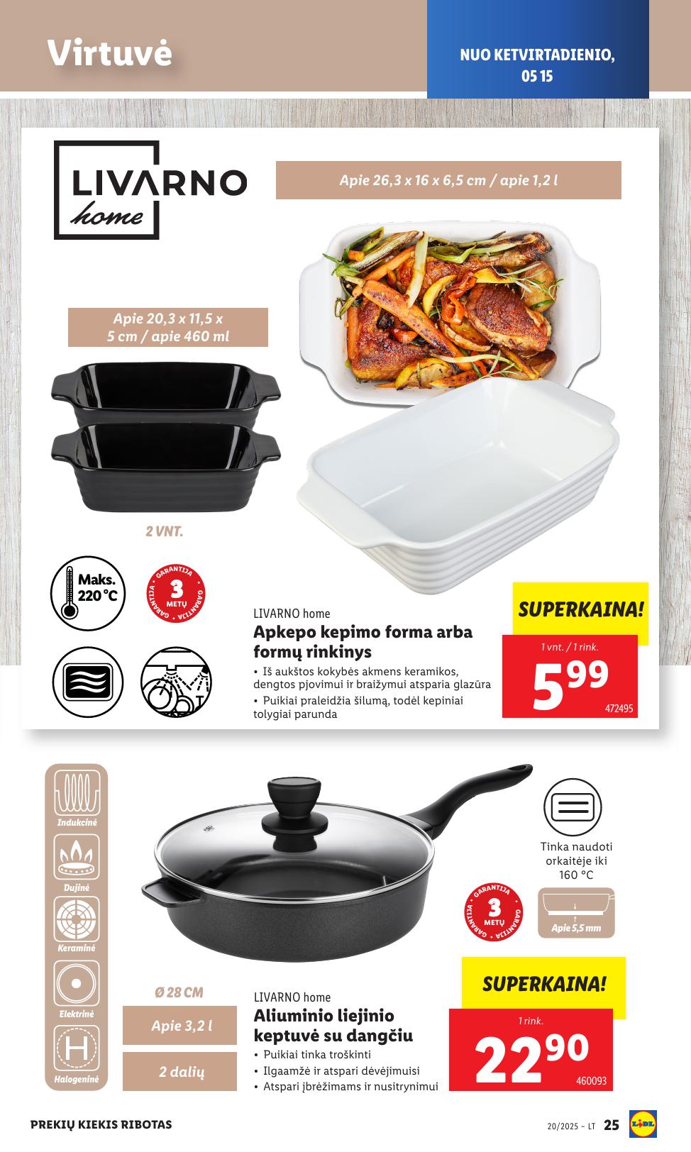 LIDL ne maisto prekių leidinys 2025.05.12 - 2025.05.18