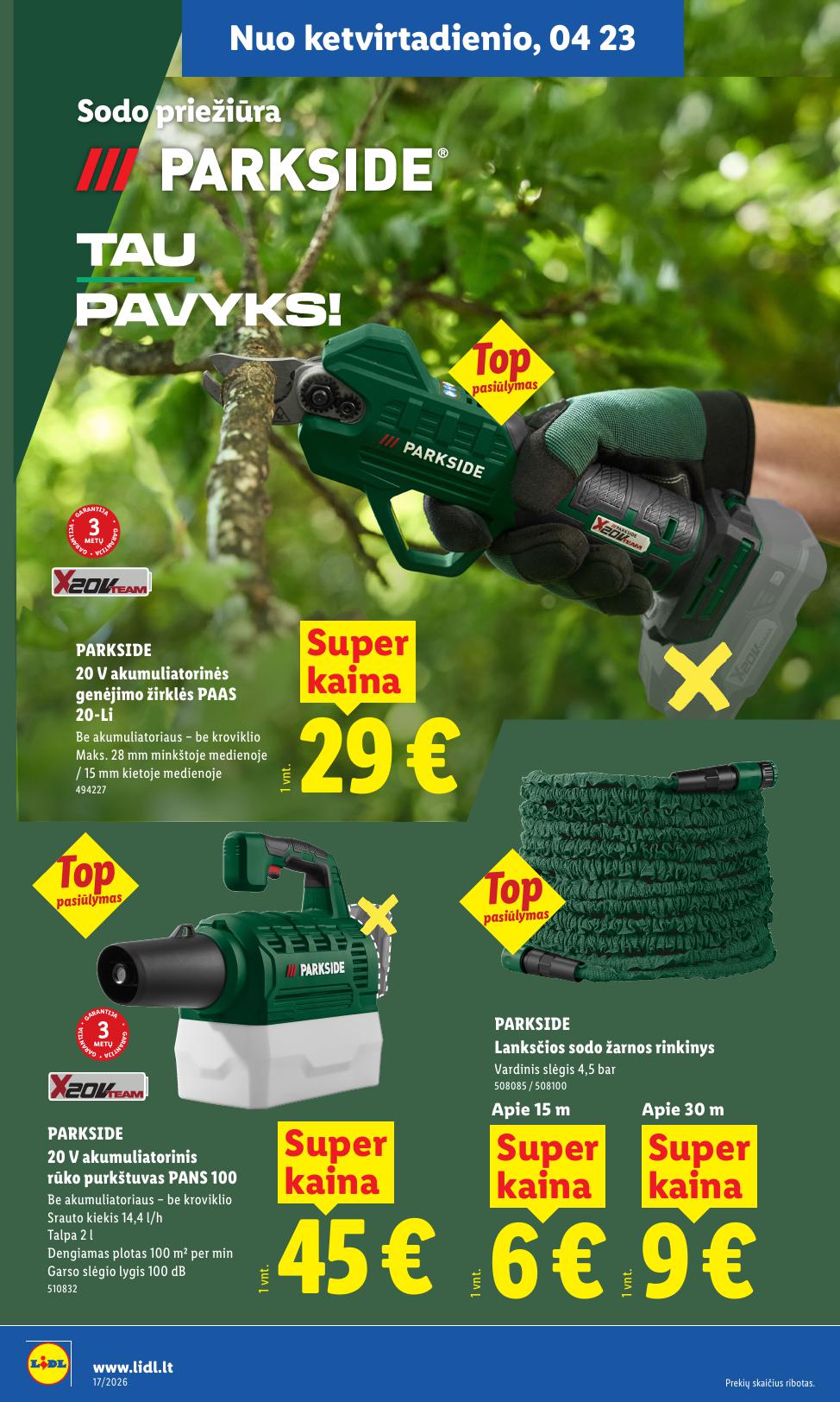 LIDL ne maisto prekių leidinys 2026.04.20 - 2026.04.26