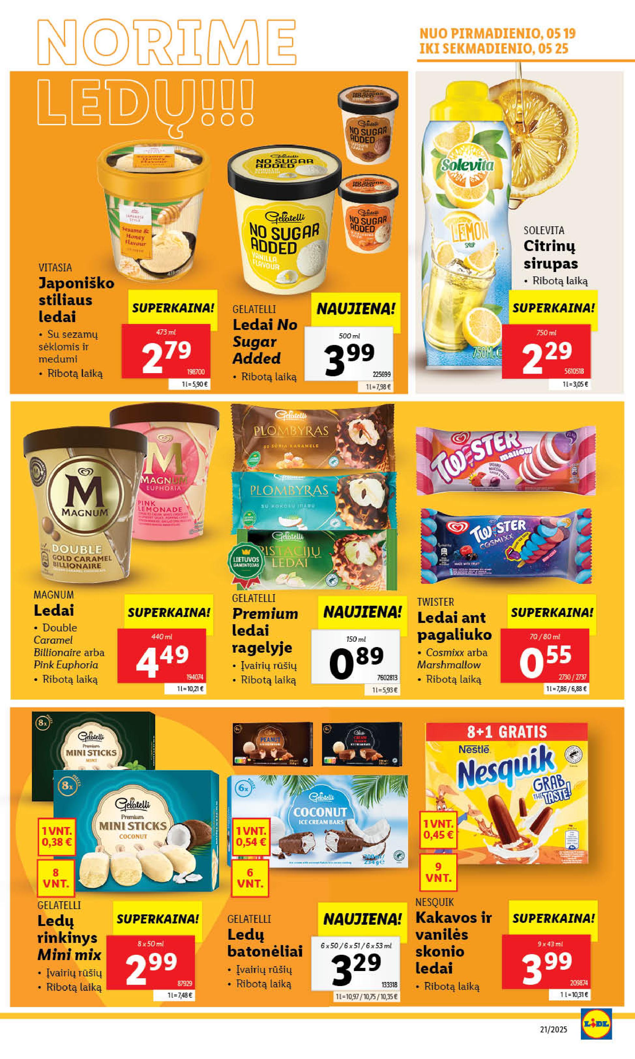 Naujausias LIDL kaininis katalogas 2025.05.19 - 2025.05.25