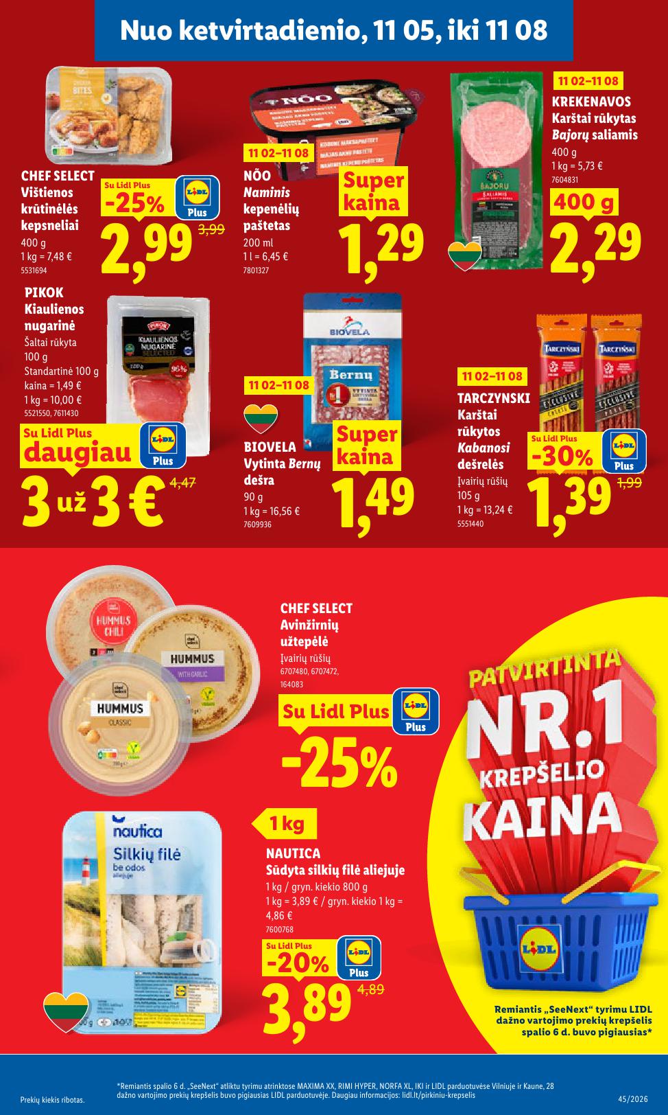 Naujausias LIDL kaininis katalogas 2026.11.02 - 2026.11.08