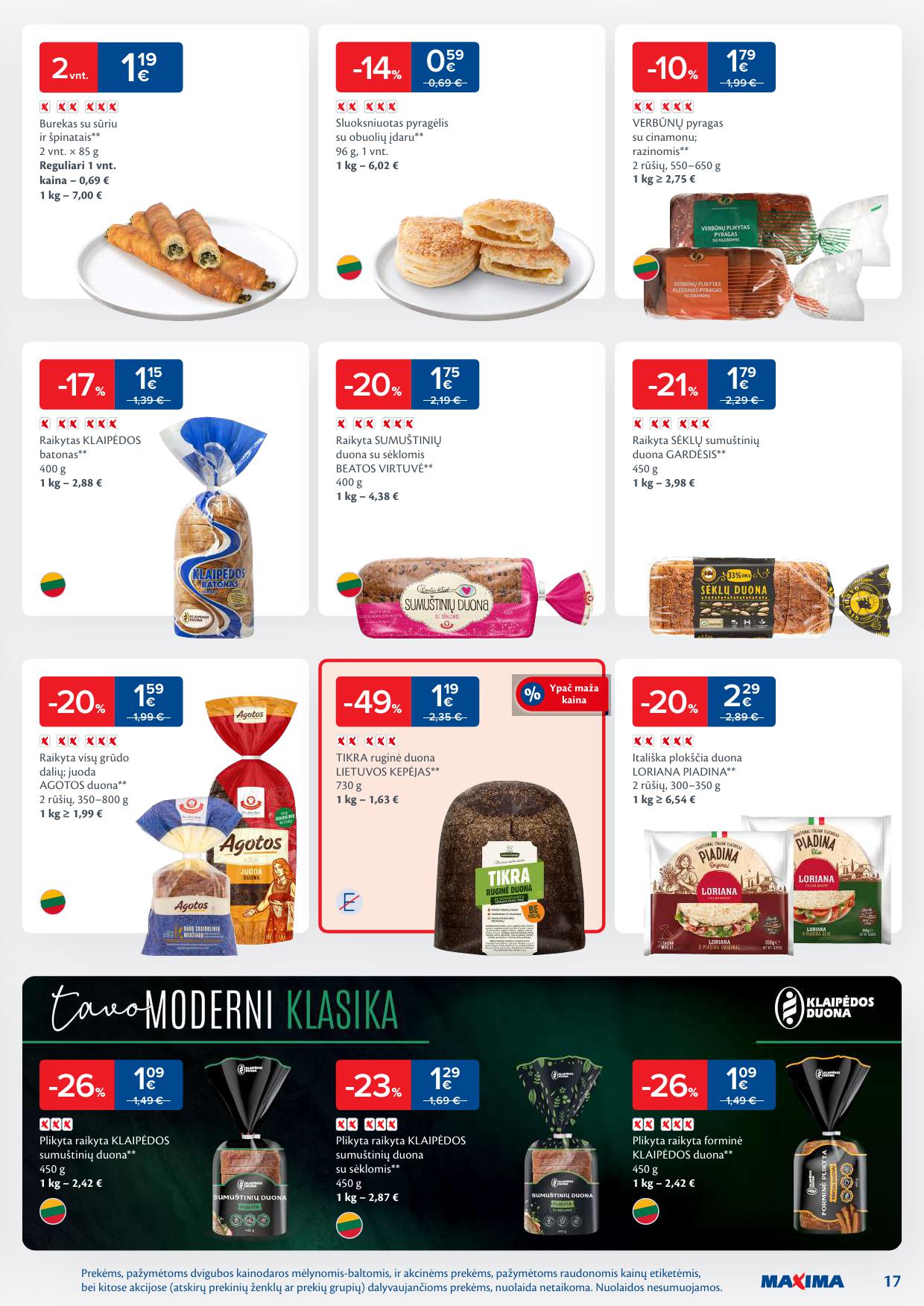 Naujausias MAXIMA kaininis katalogas 2026.01.13 - 2026.01.19