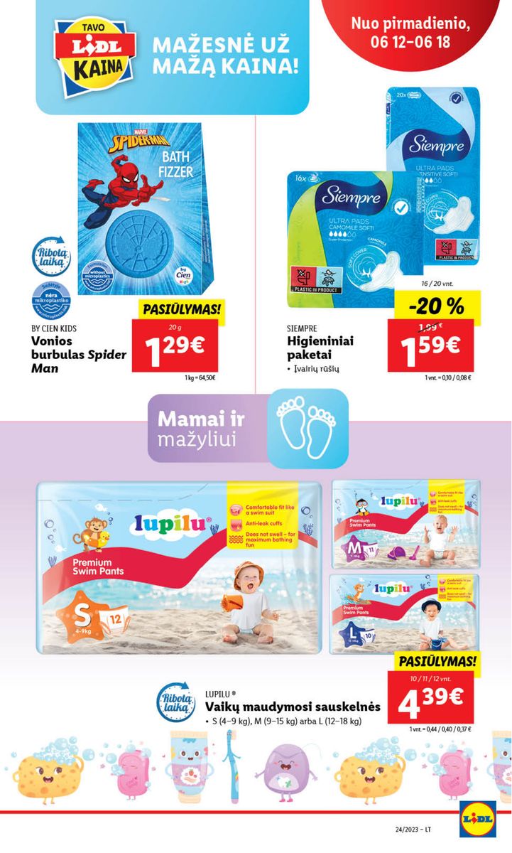 Naujausias LIDL kaininis katalogas 2023.06.12 - 2023.06.18