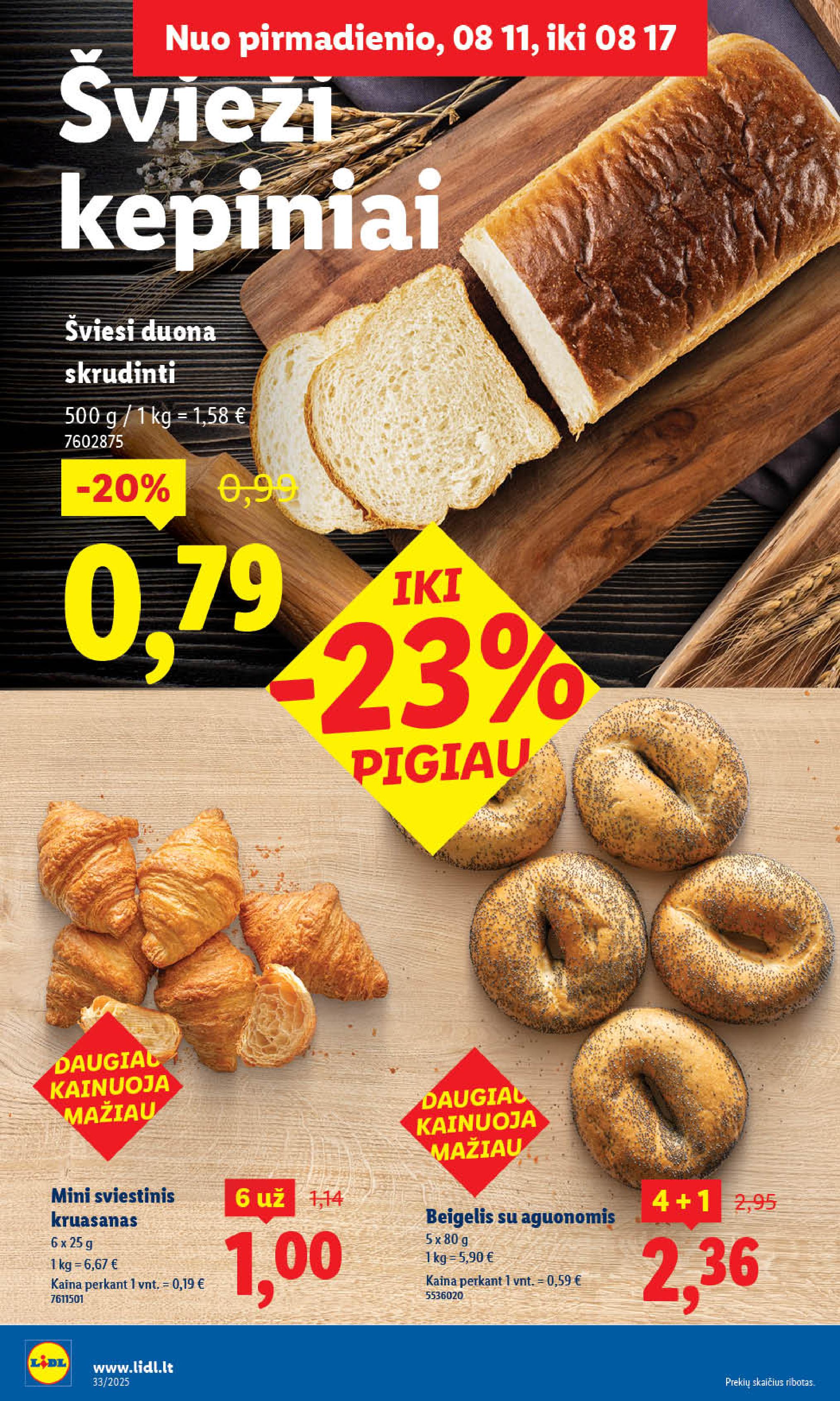 Naujausias LIDL kaininis katalogas 2025.08.11 - 2025.08.17