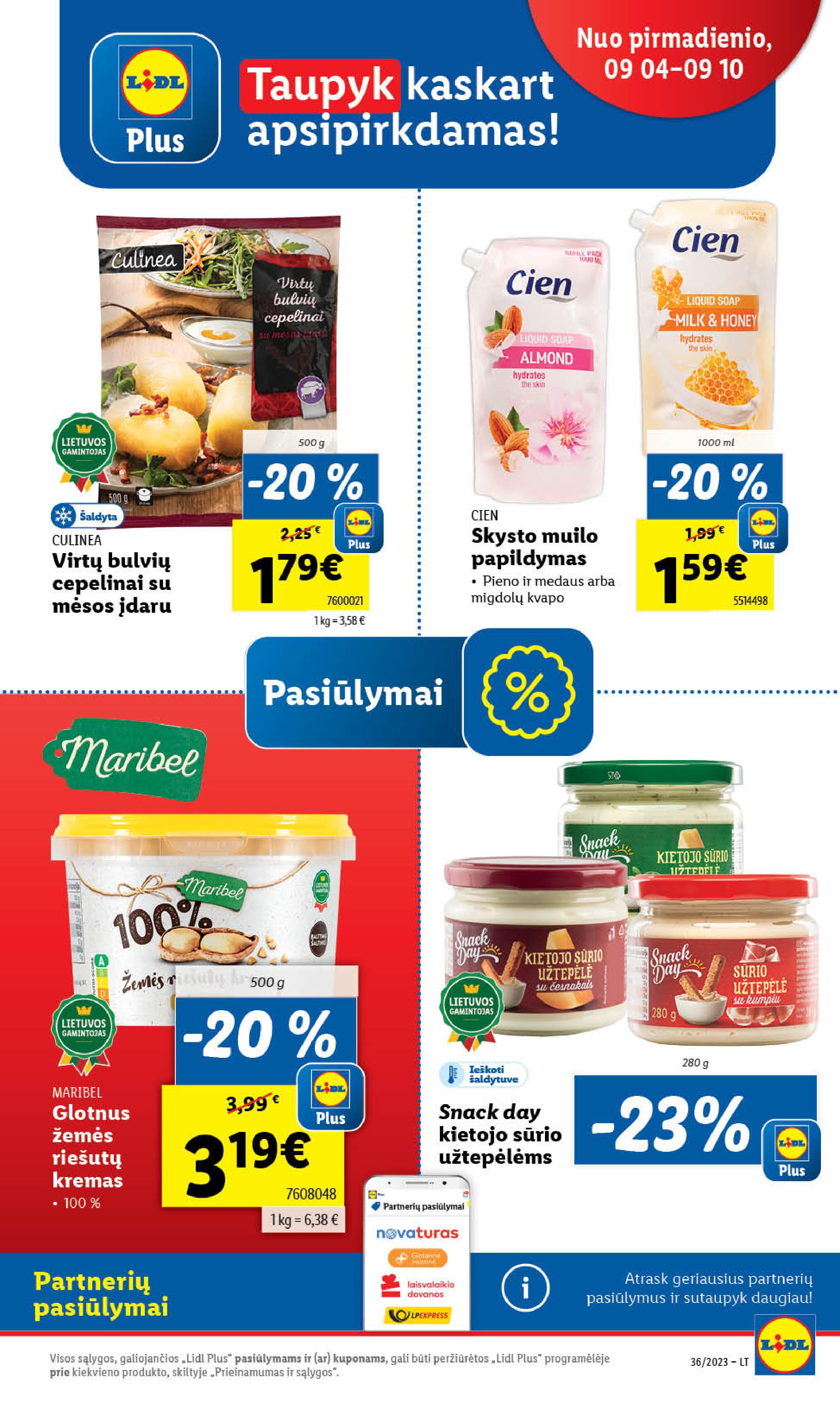 Naujausias LIDL kaininis katalogas 2023.09.04 - 2023.09.10