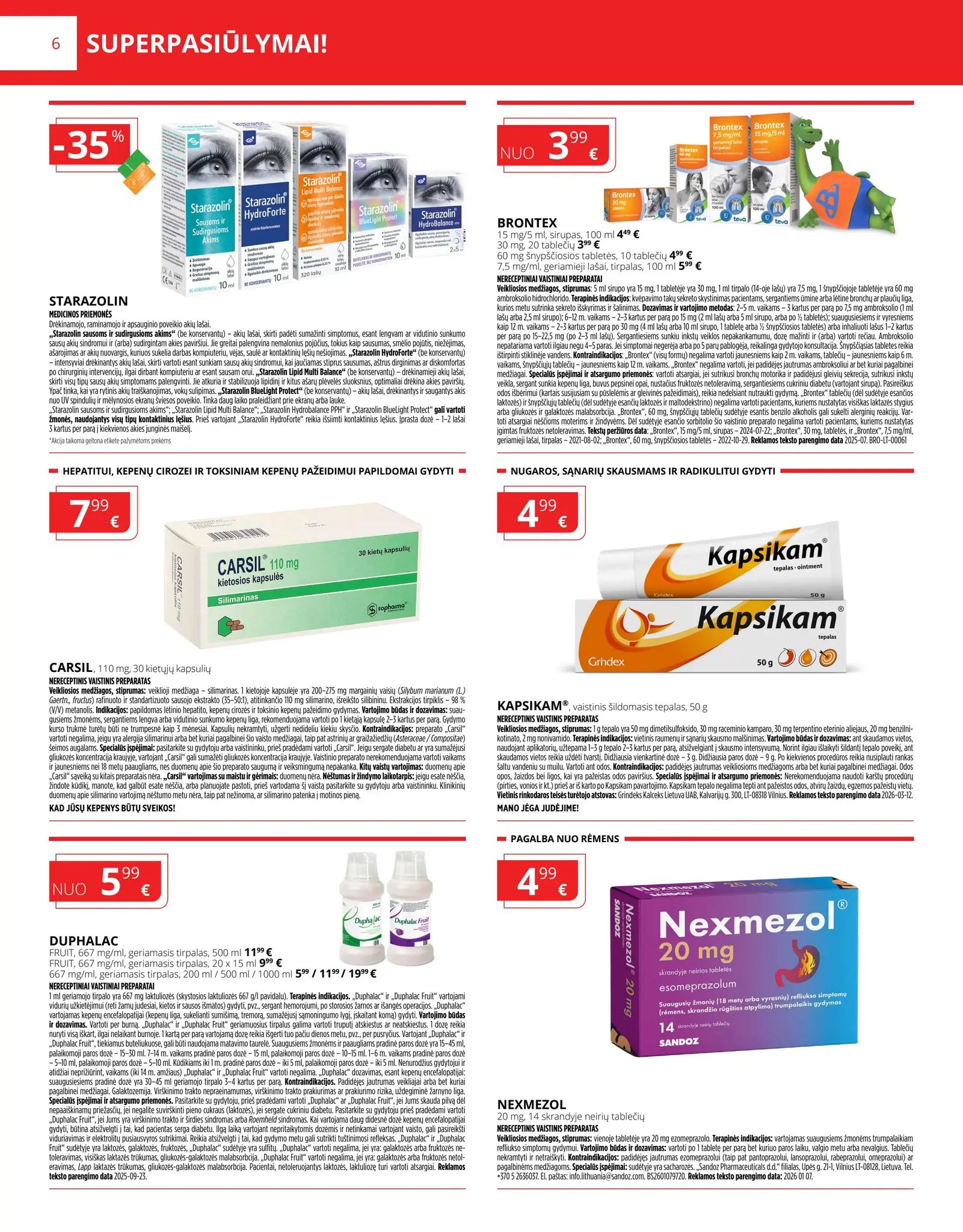 Naujas GINTARINĖS vaistinės leidinys nuo 2026.04.01 iki 2026.04.30