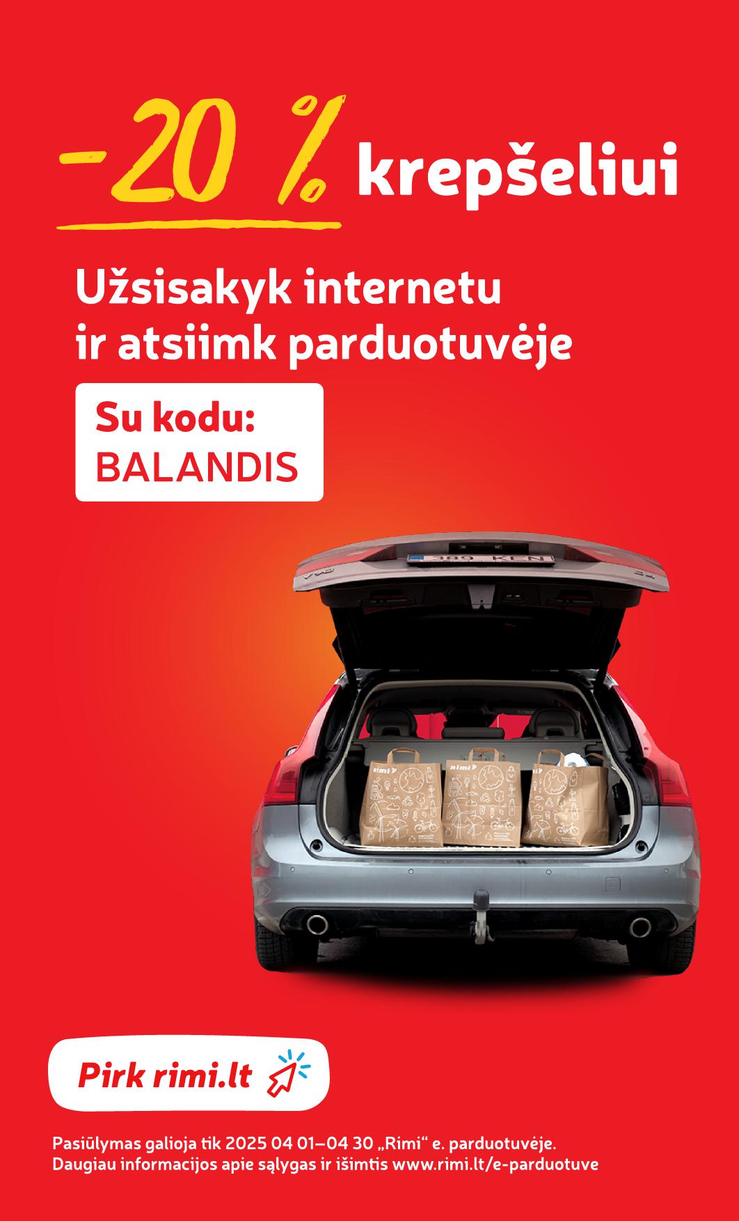 Naujausias RIMI kaininis katalogas 2025.04.01 - 2025.04.07