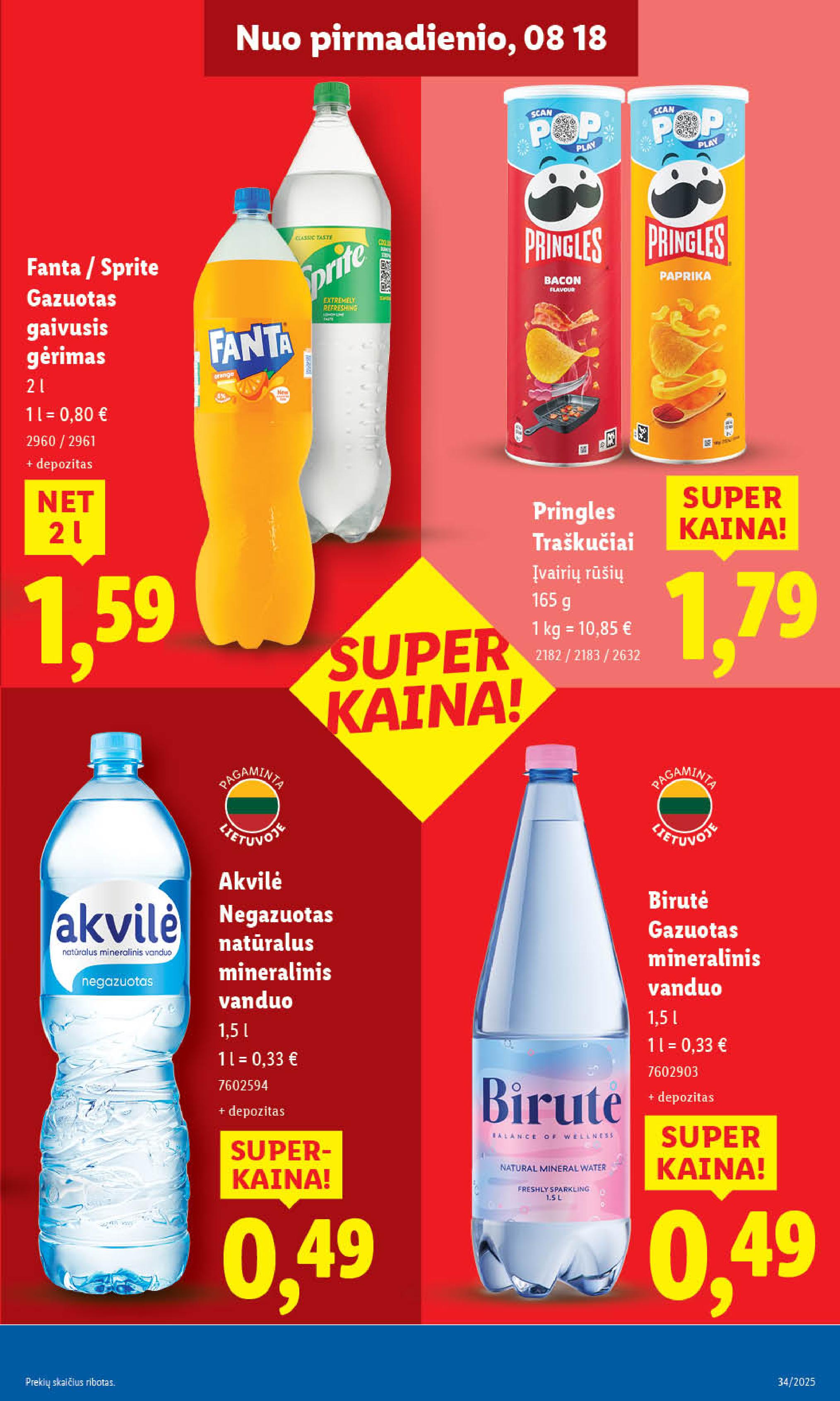 Naujausias LIDL kaininis katalogas 2025.08.18 - 2025.08.24