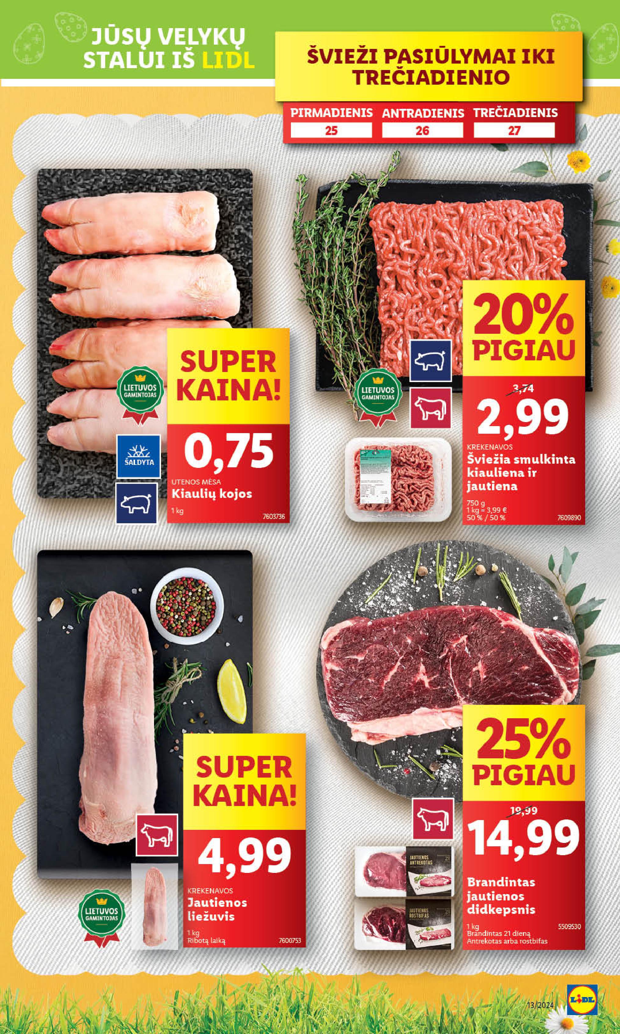 Naujausias LIDL kaininis katalogas 2024.03.25 - 2024.03.30