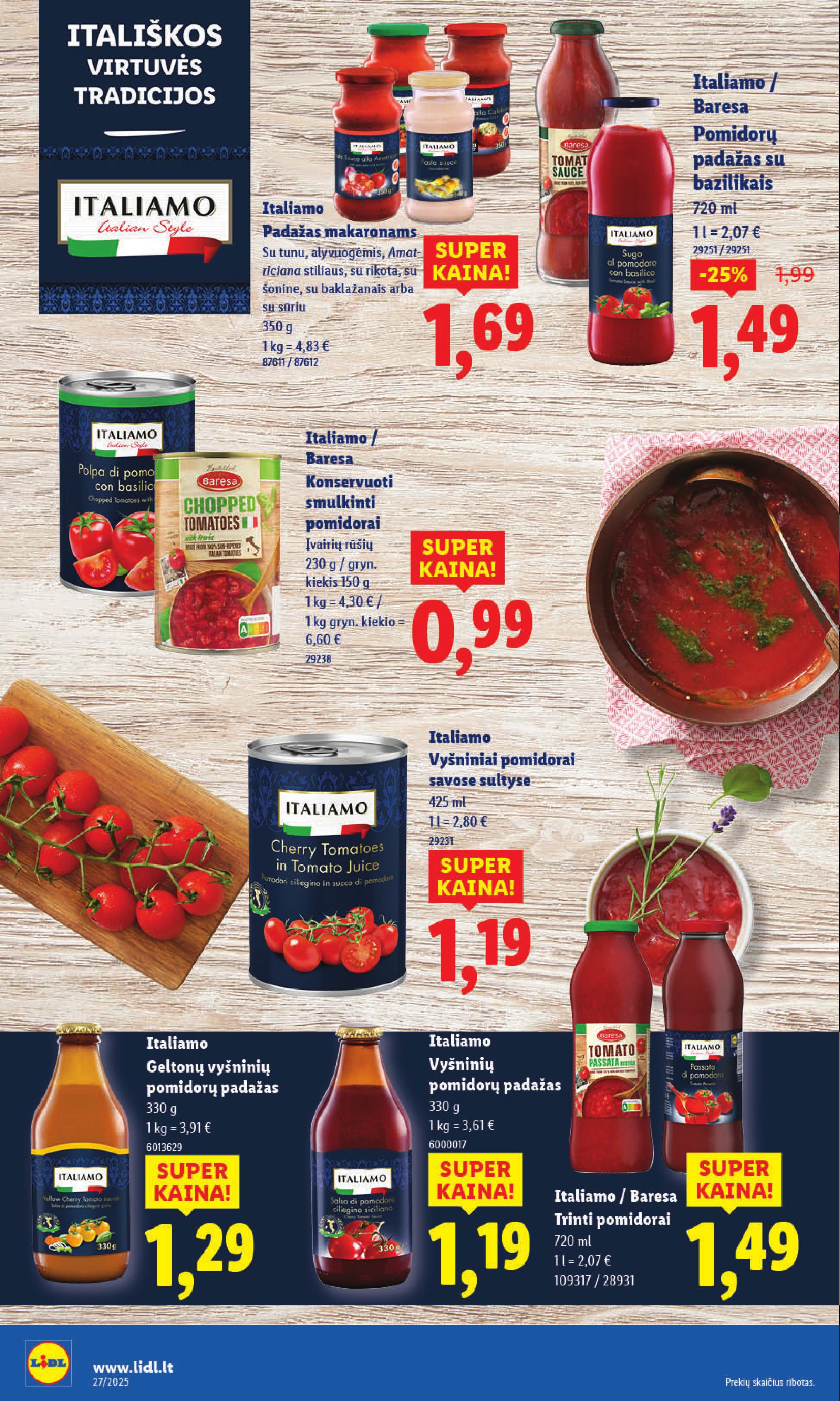 Naujausias LIDL kaininis katalogas 2025.06.30 - 2025.07.06