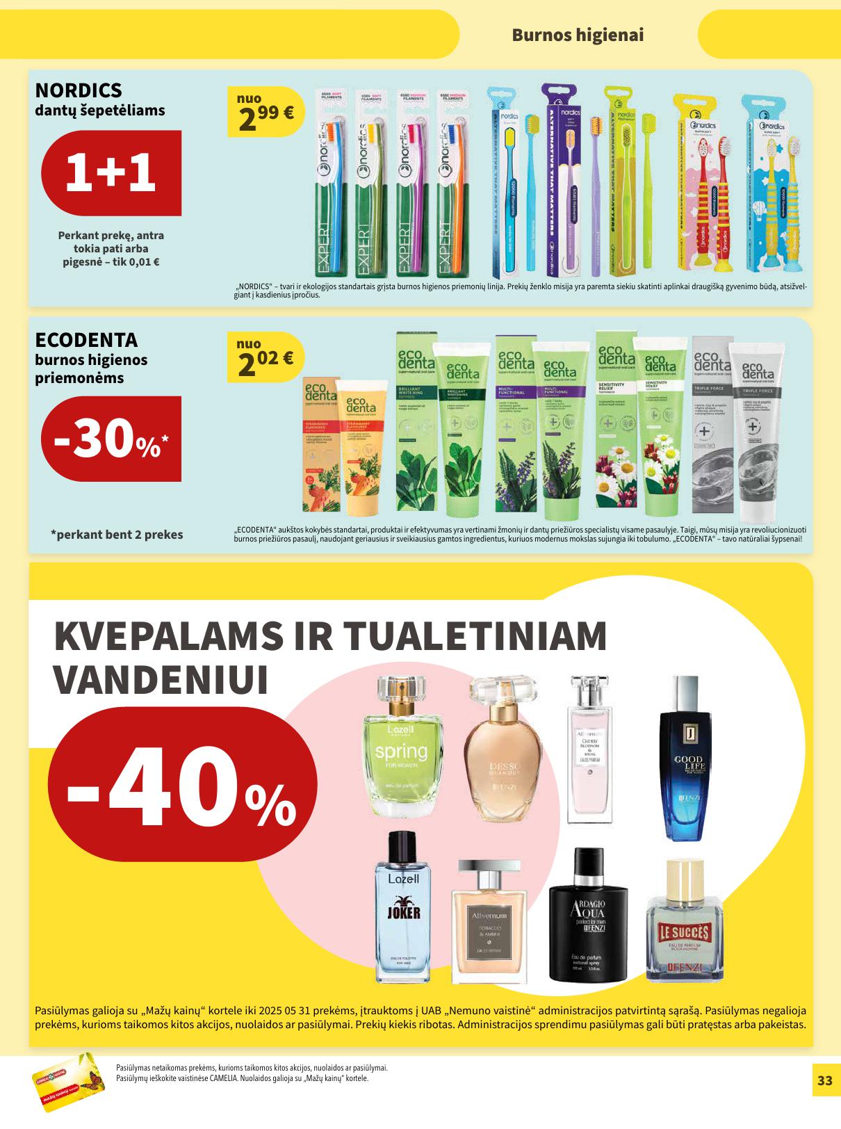 CAMELIA vaistinės akcijų leidinys 2025.05.01 - 2025.05.31