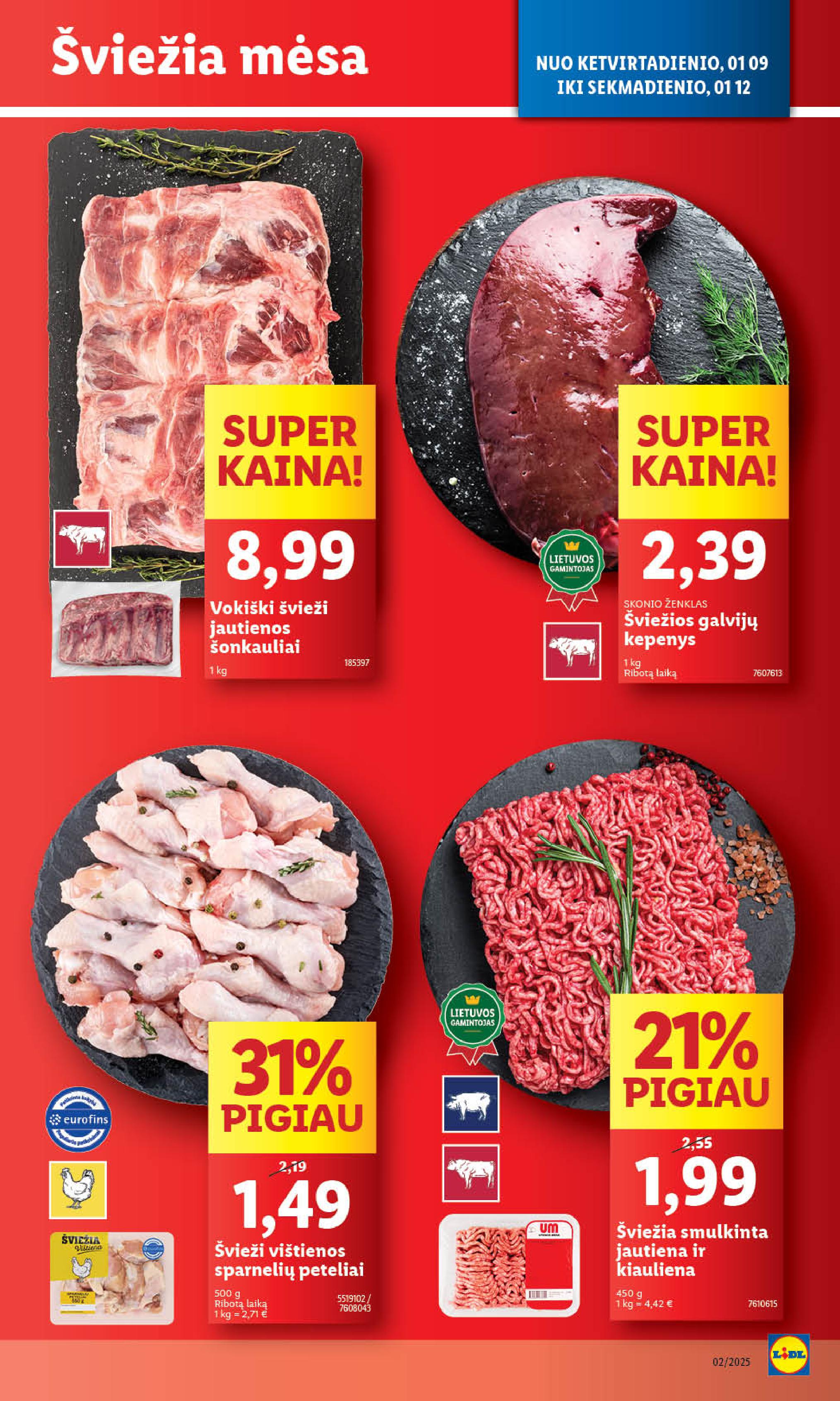 Naujausias LIDL kaininis katalogas 2025.01.06 - 2025.01.12