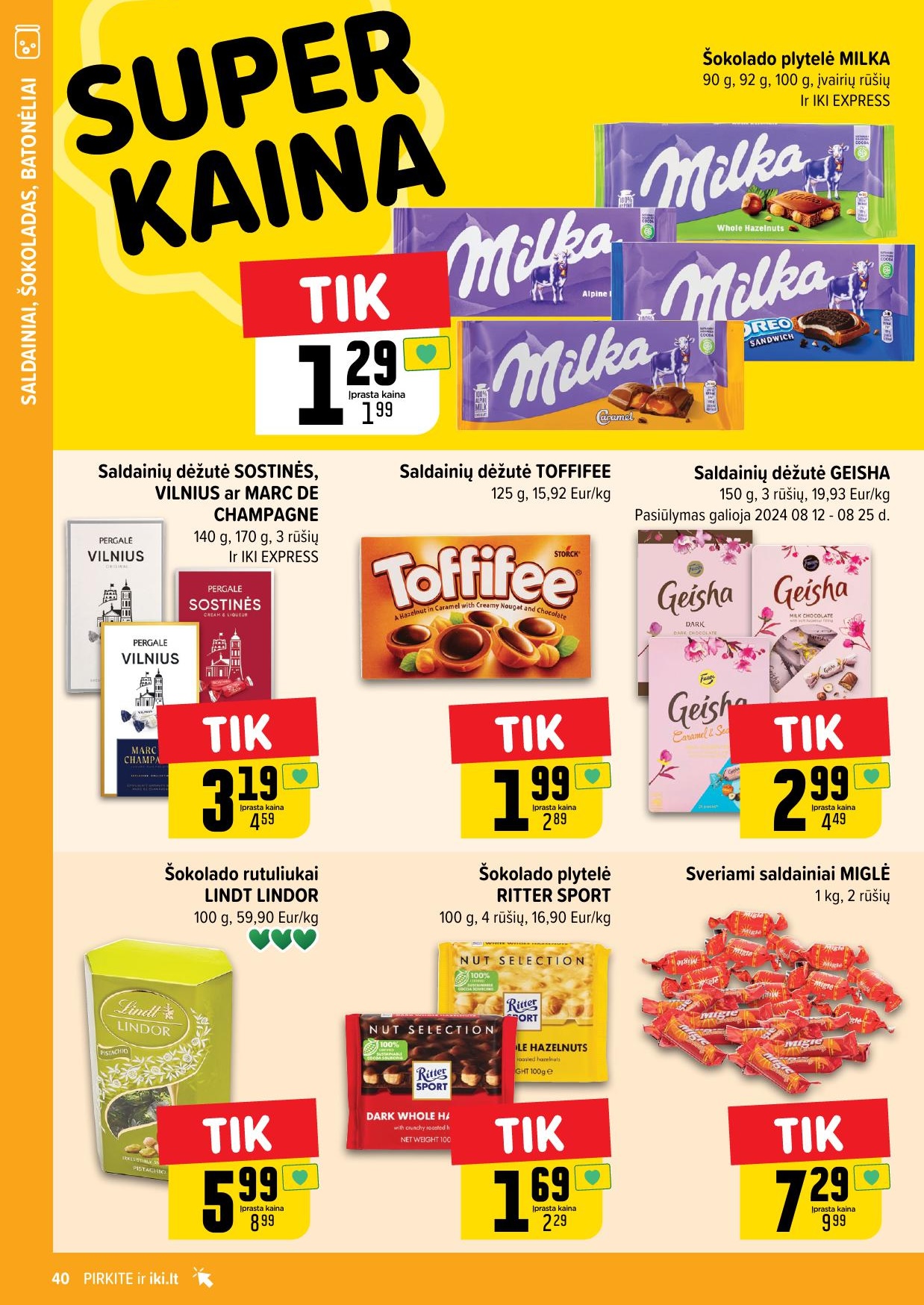 Naujausias IKI kaininis katalogas 2024.08.12 - 2024.08.18
