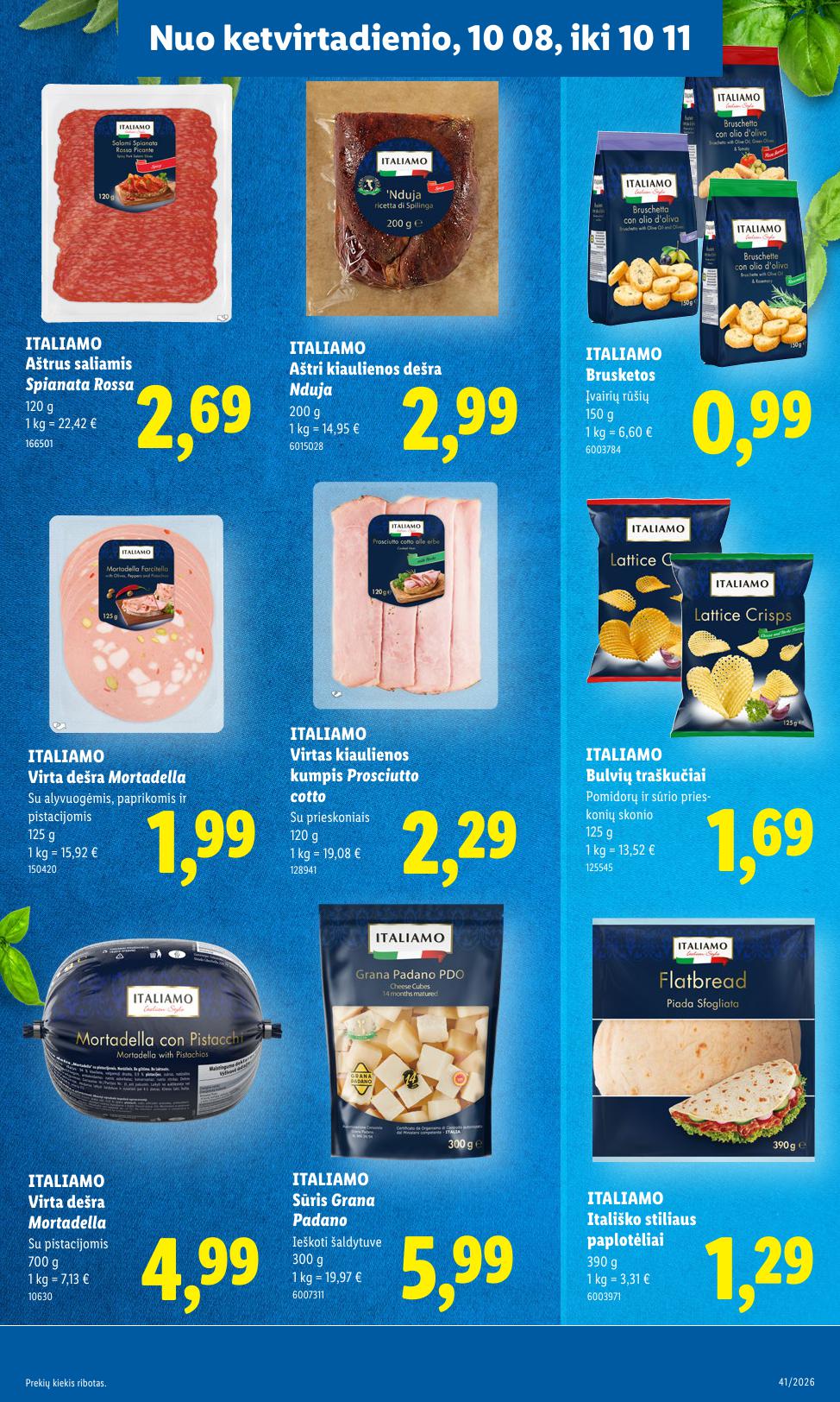 Naujausias LIDL kaininis katalogas 2026.10.05 - 2026.10.11