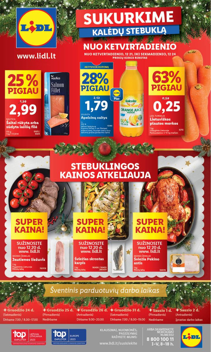 Naujausias LIDL kaininis katalogas 2023.12.18 - 2023.12.24