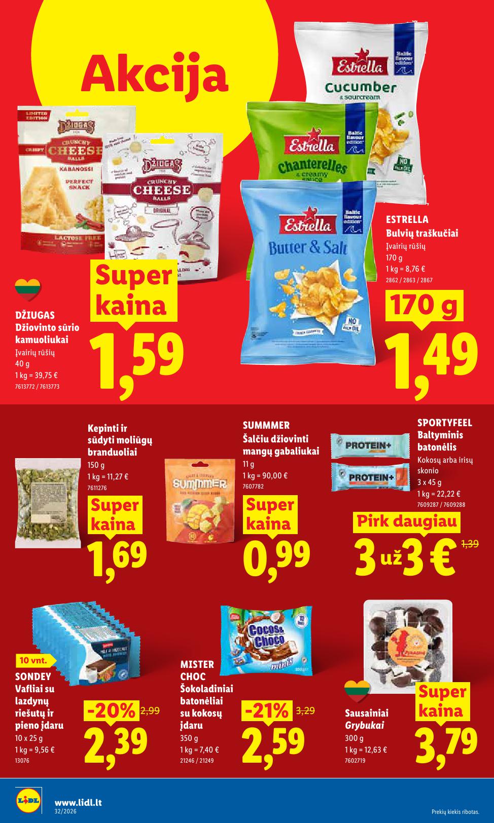 Naujausias LIDL kaininis katalogas 2026.08.03 - 2026.08.09
