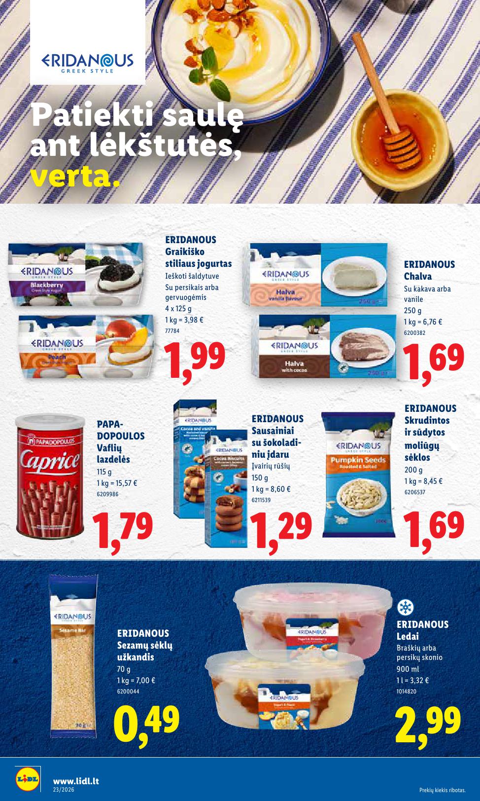 Naujausias LIDL kaininis katalogas 2026.06.01 - 2026.06.07