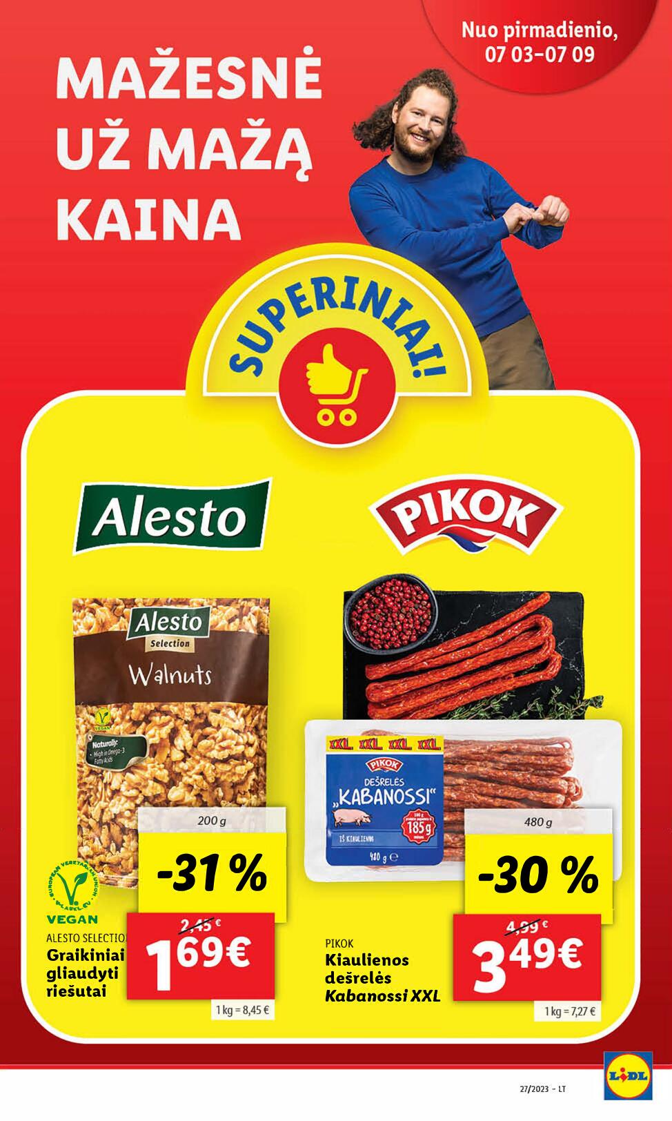 Naujausias LIDL kaininis katalogas 2023.07.03 - 2023.07.09