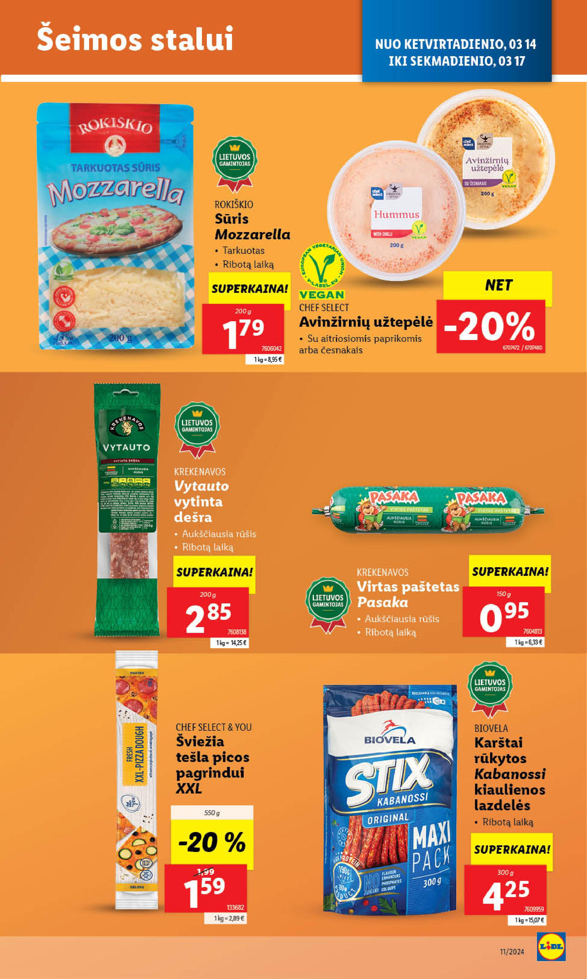 Naujausias LIDL kaininis katalogas 2024.03.11 - 2024.03.17