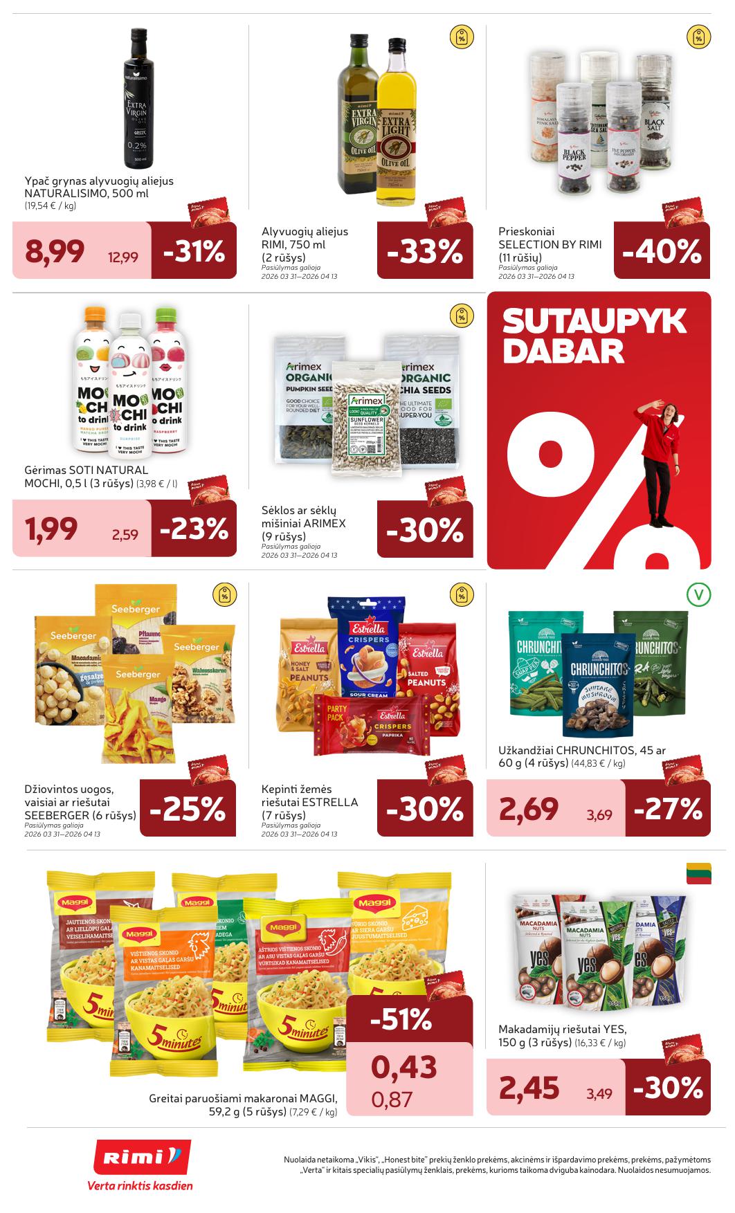 Naujausias RIMI kaininis katalogas 2026.04.07 - 2026.04.13