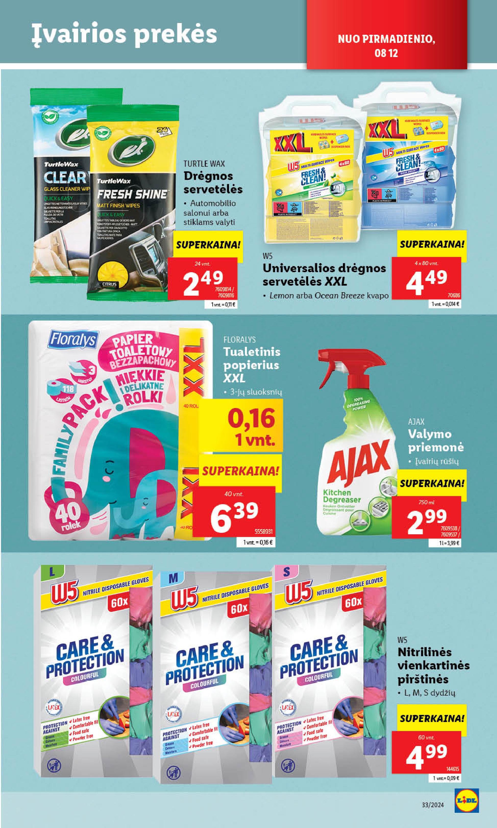 Naujausias LIDL kaininis katalogas 2024.08.12 - 2024.08.18