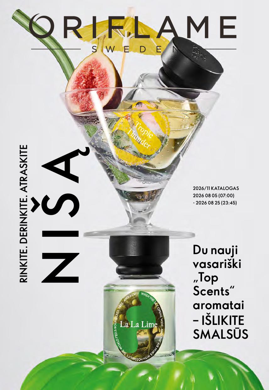 Naujas ORIFLAME  katalogas galioja 2026.08.05 - 2026.08.25