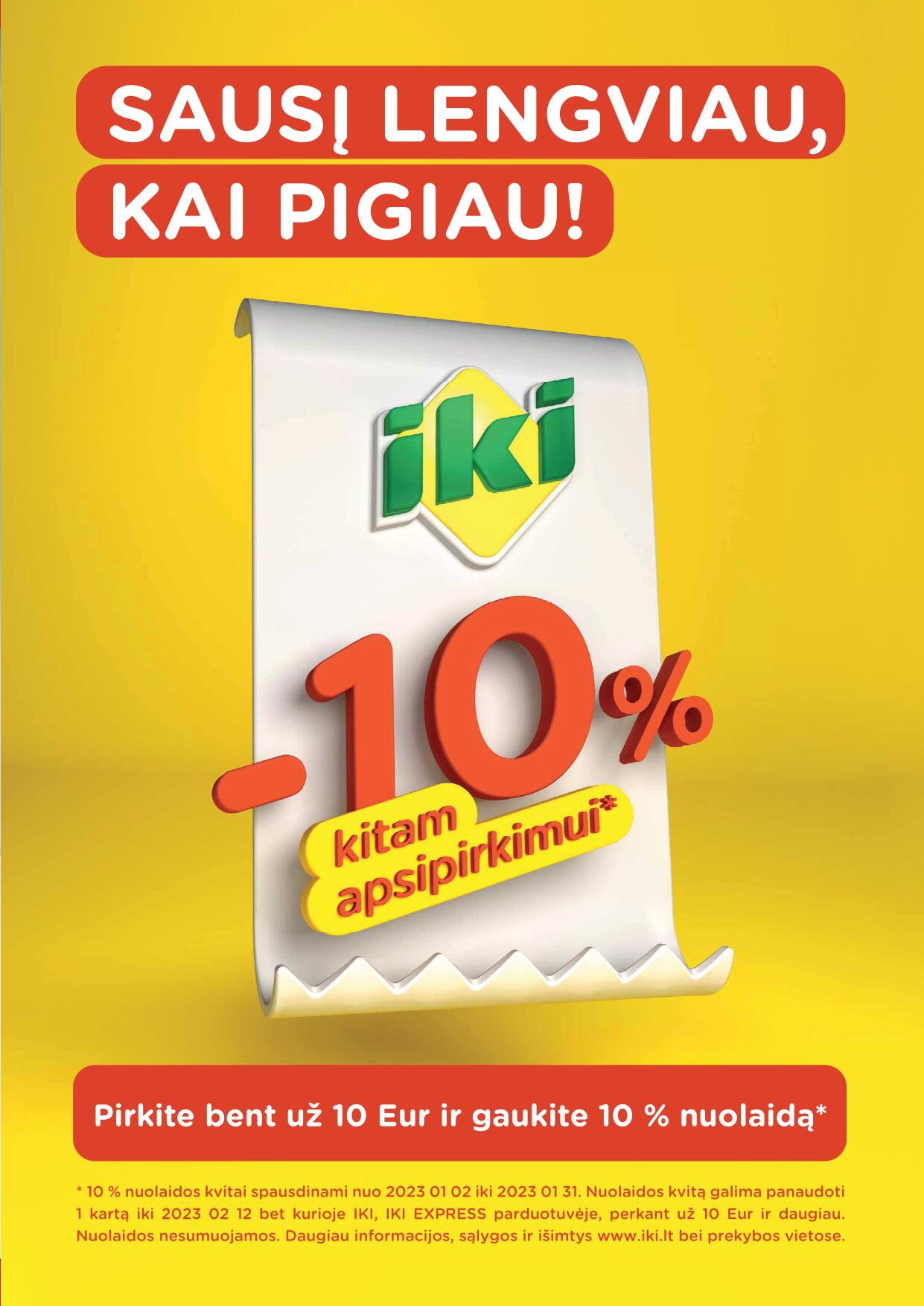 Naujausias IKI kaininis katalogas 2023.01.09 - 2023.01.15