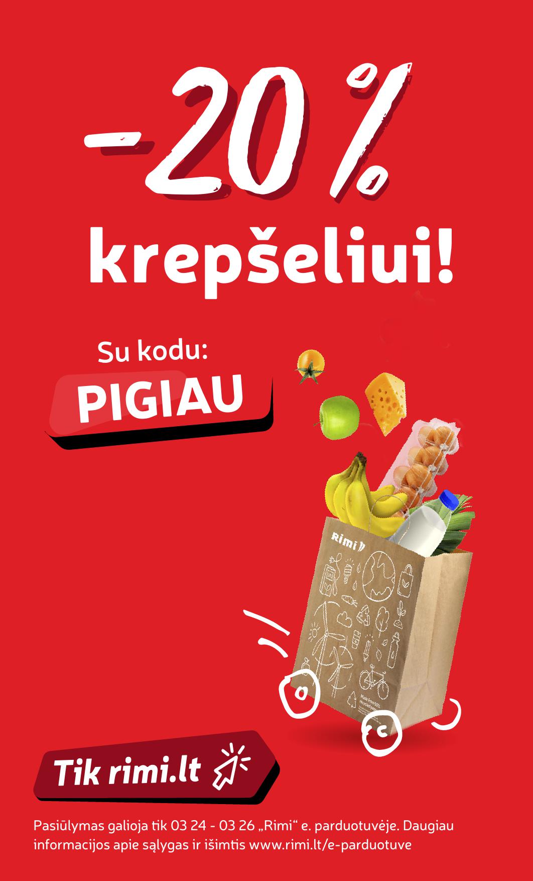 Naujausias RIMI kaininis katalogas 2026.03.24 - 2026.03.30