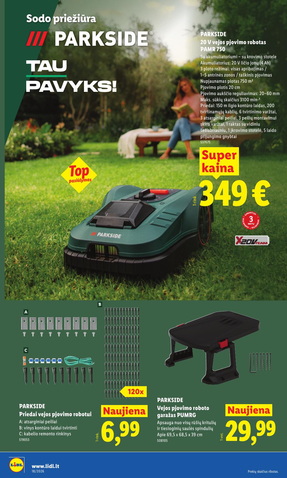 LIDL ne maisto prekių leidinys 2026.04.27 - 2026.05.03